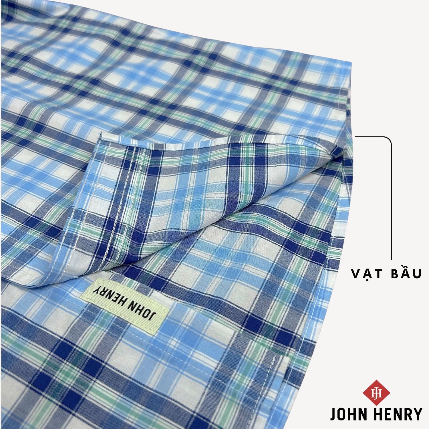 Áo Sơ Mi Nam Ngắn Tay John Henry Caro WS25SS04T-SC