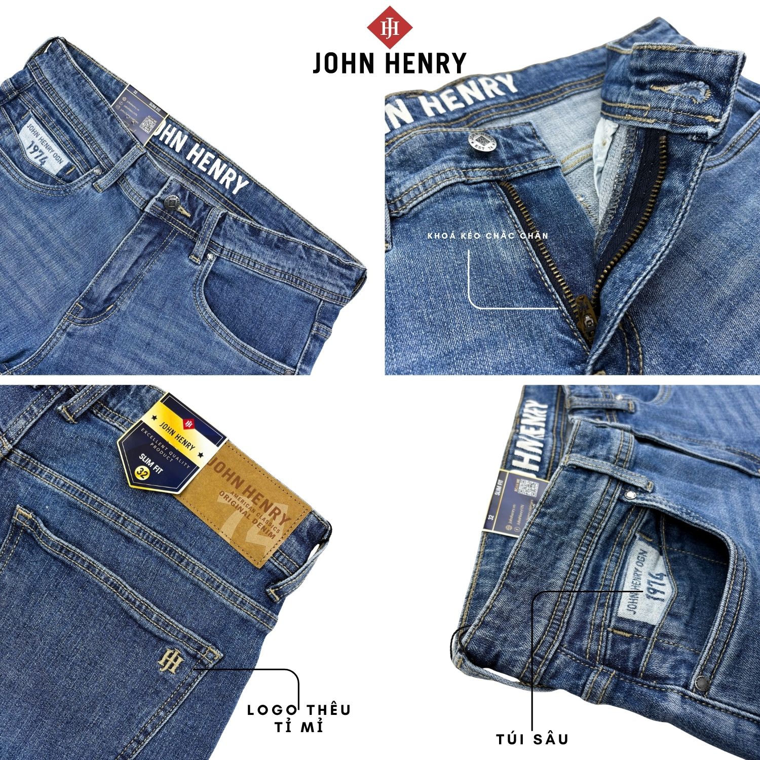 Quần Jeans Nam Form Ôm JN26SS21C-SL