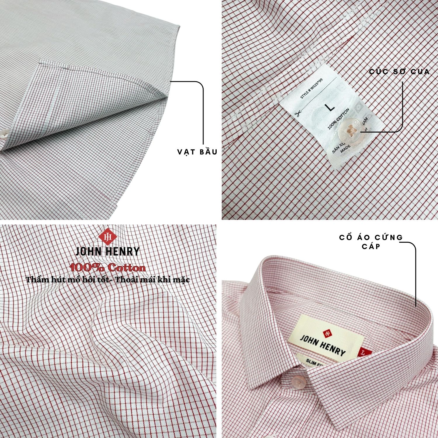 Áo Sơ Mi Nam Tay Ngắn họa tiết, lịch lãm, thời thượng WS25FH99T-SD