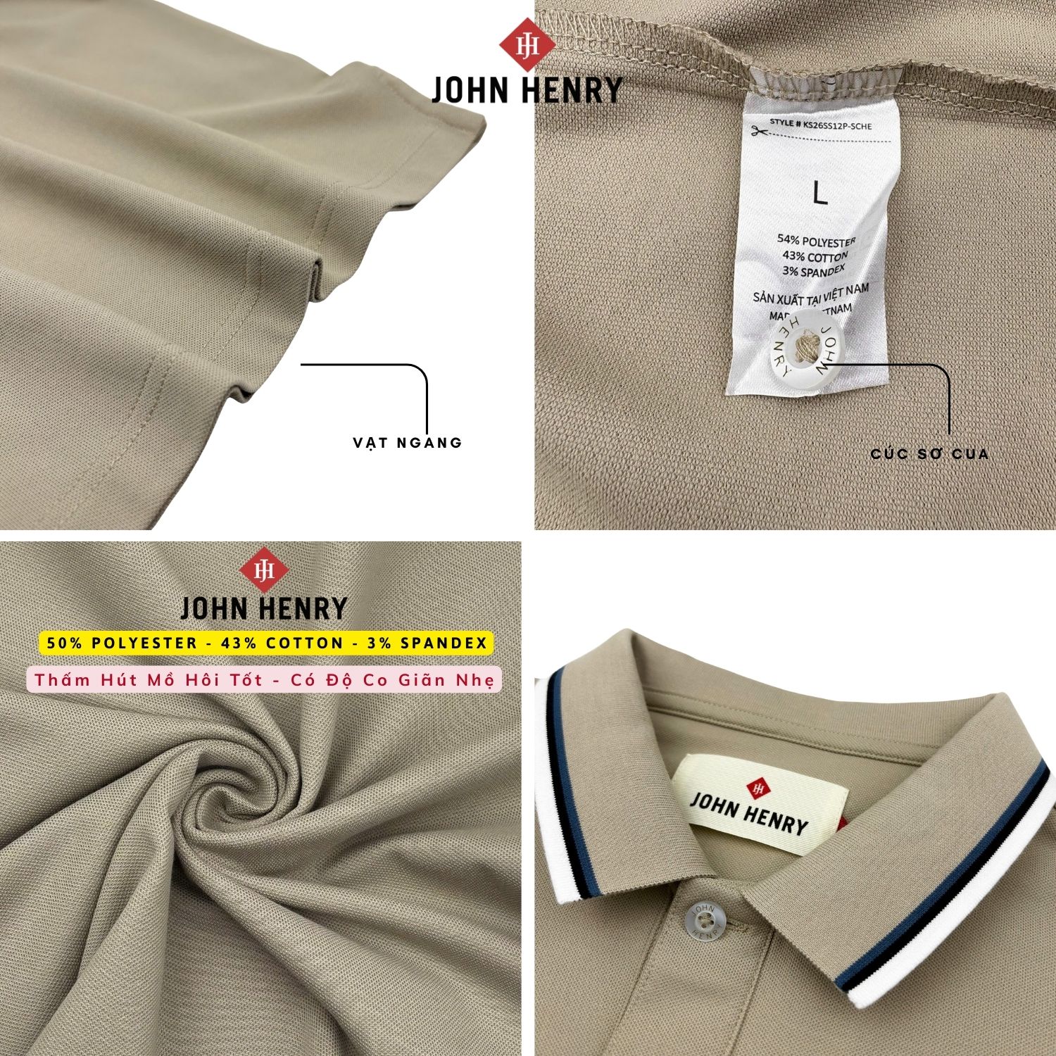 Áo Polo Nam Tay Ngắn Form Vừa KS26SS12P-SCHE