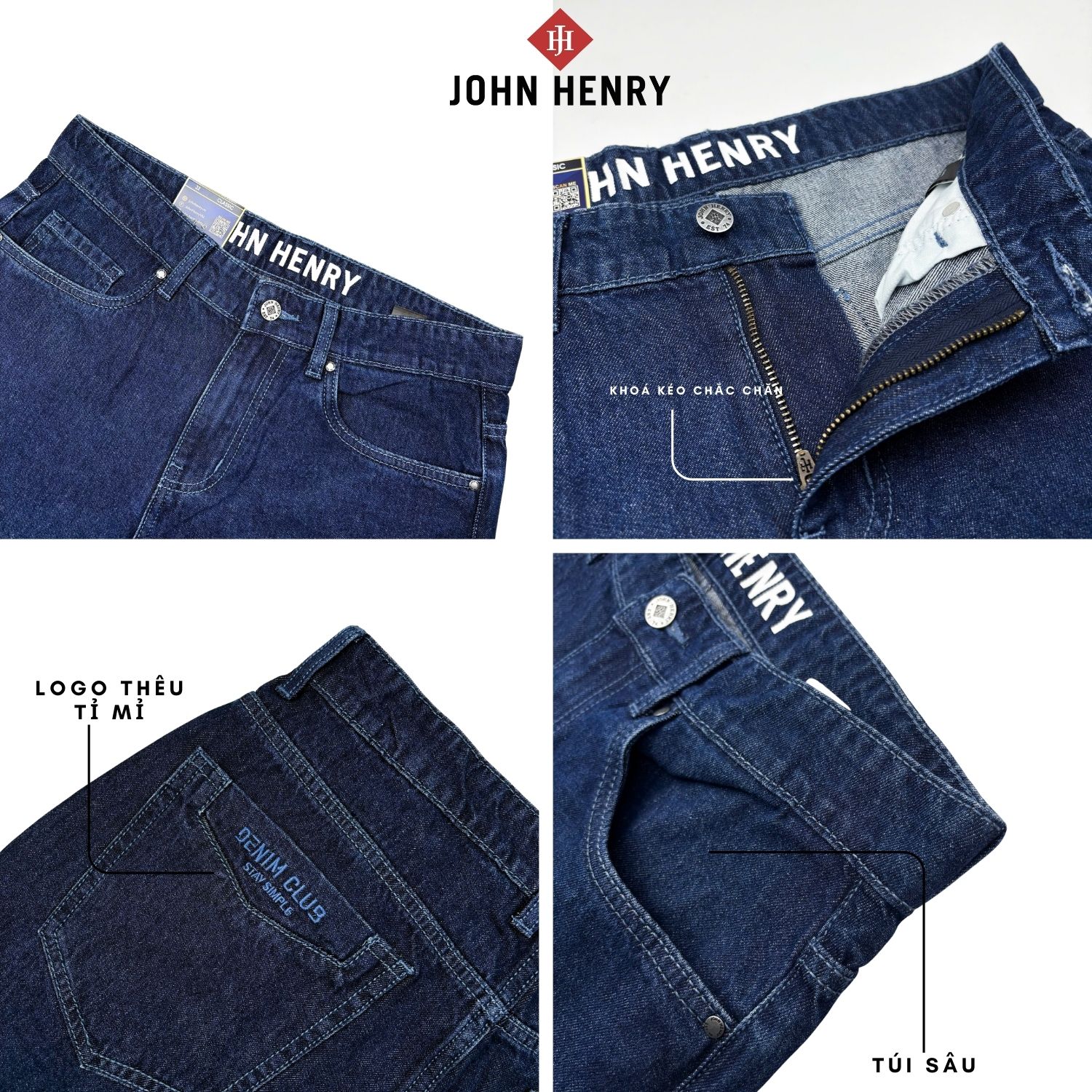 Quần Jean Dài Nam Form Rộng Trẻ trung, năng động JN26SS11M-CL - Classic.