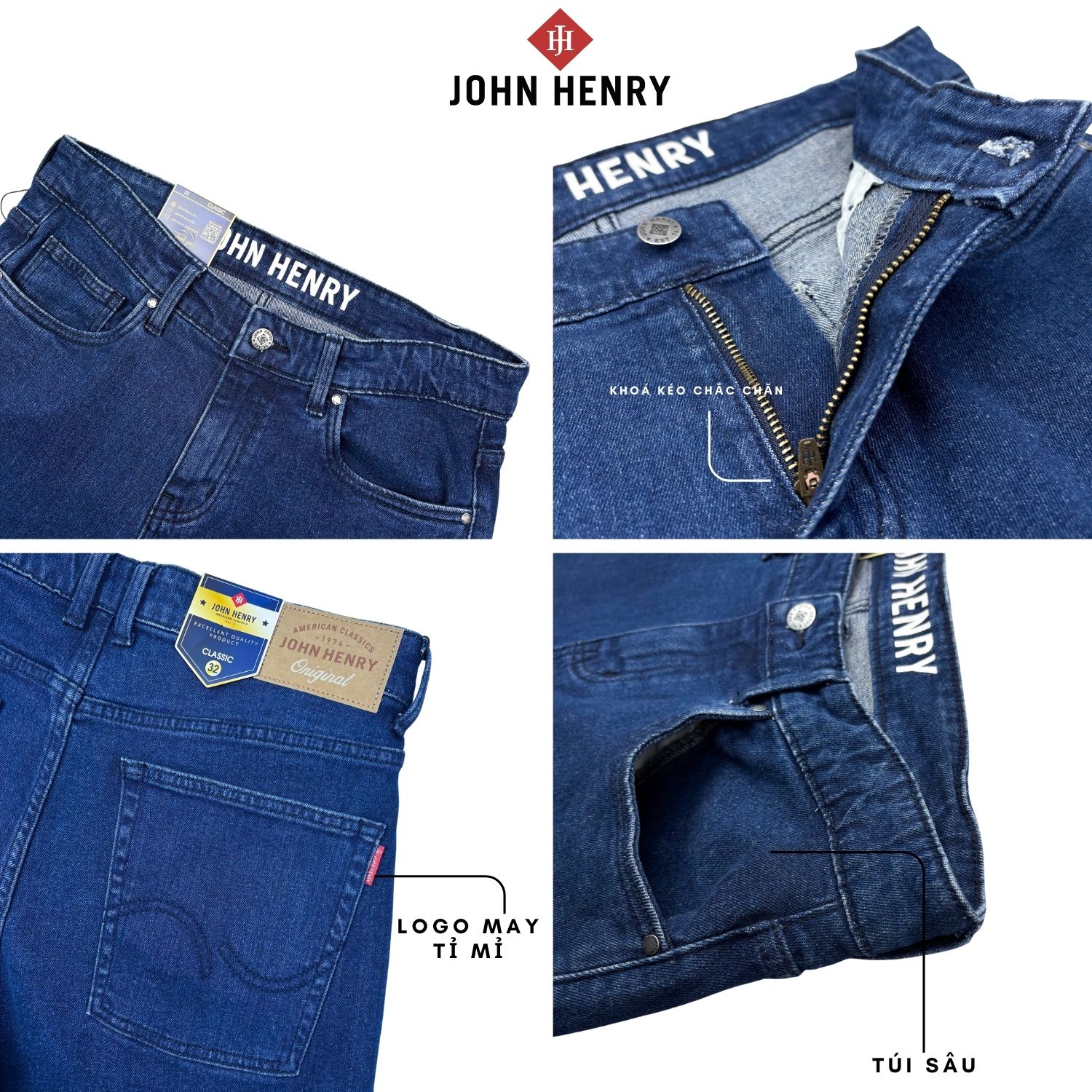 Quần Jean Dài Nam Form Rộng Trẻ trung, năng động JN26SS09T-CL - Classic