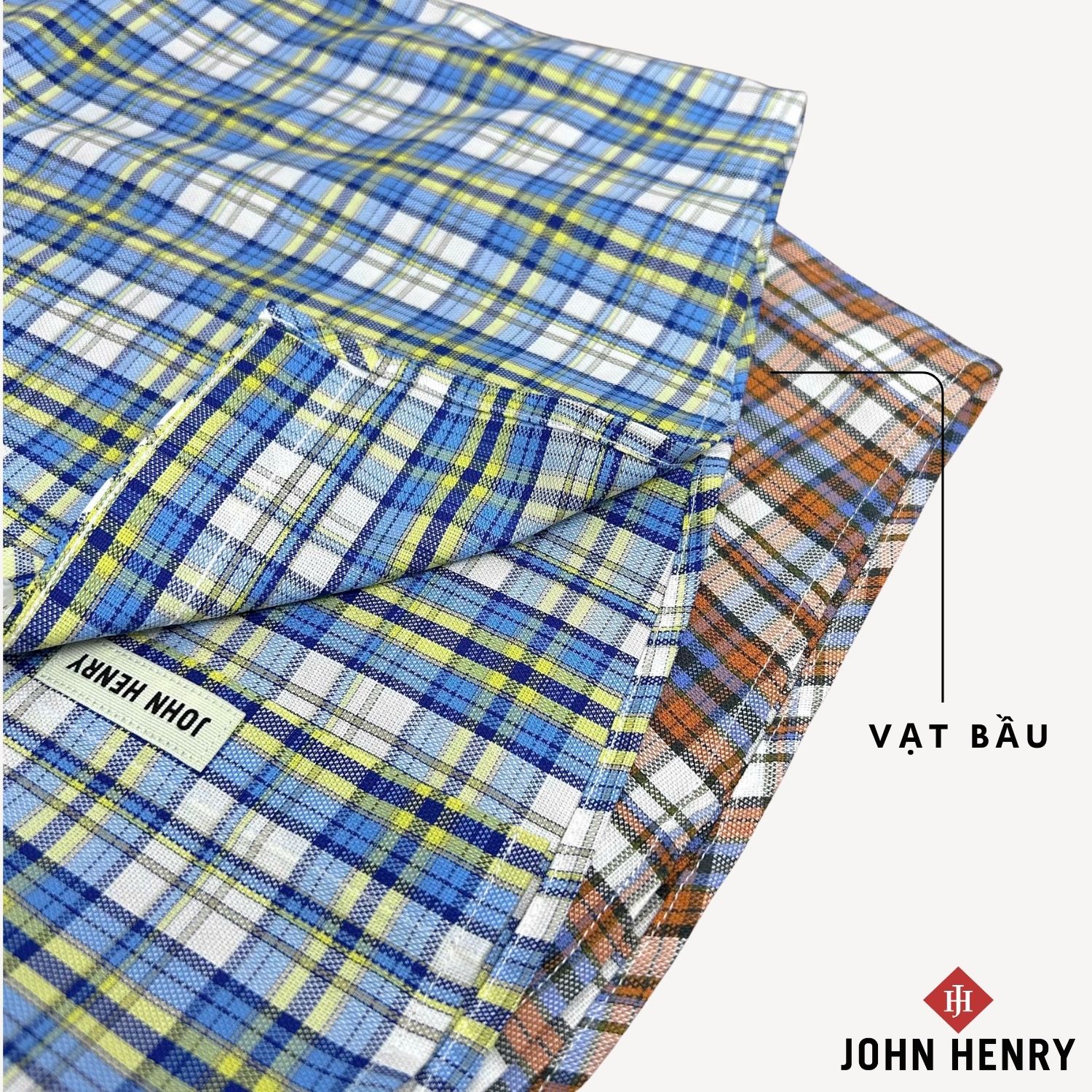 Áo Sơ Mi Nam Ngắn Tay John Henry Form Vừa WS25SS07P-SC