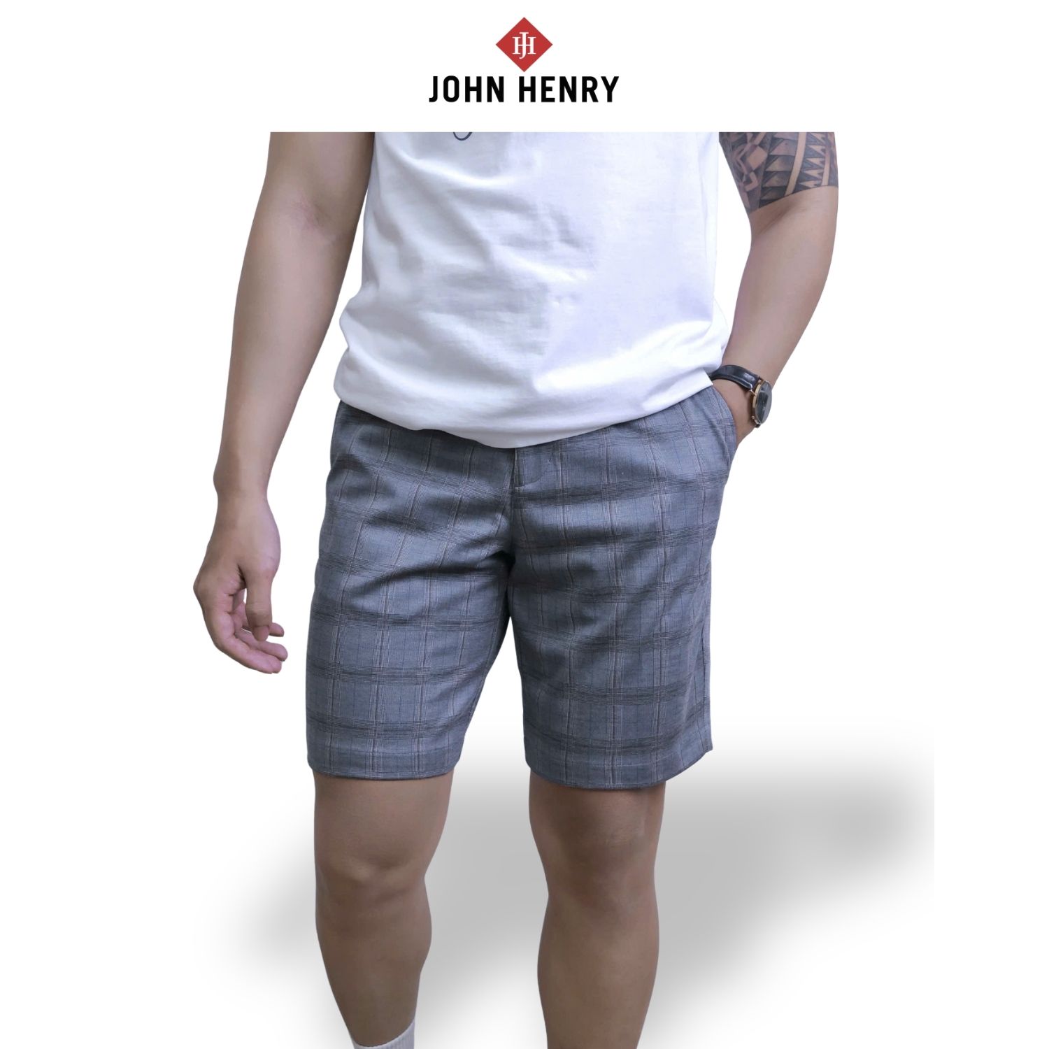 Quần Short Nam Form Trên Gối SP25FH24P-AK