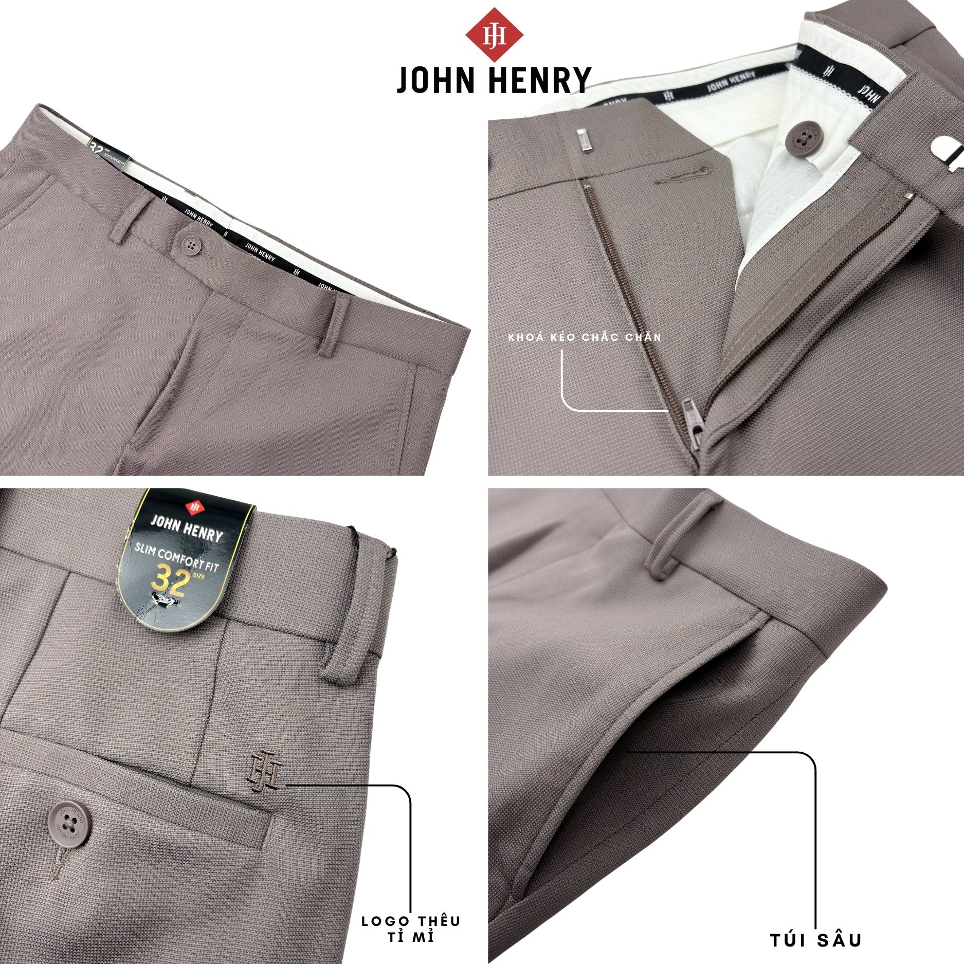 Quần Tây Nam Form Ôm Vừa DP26SS01M-NMSC