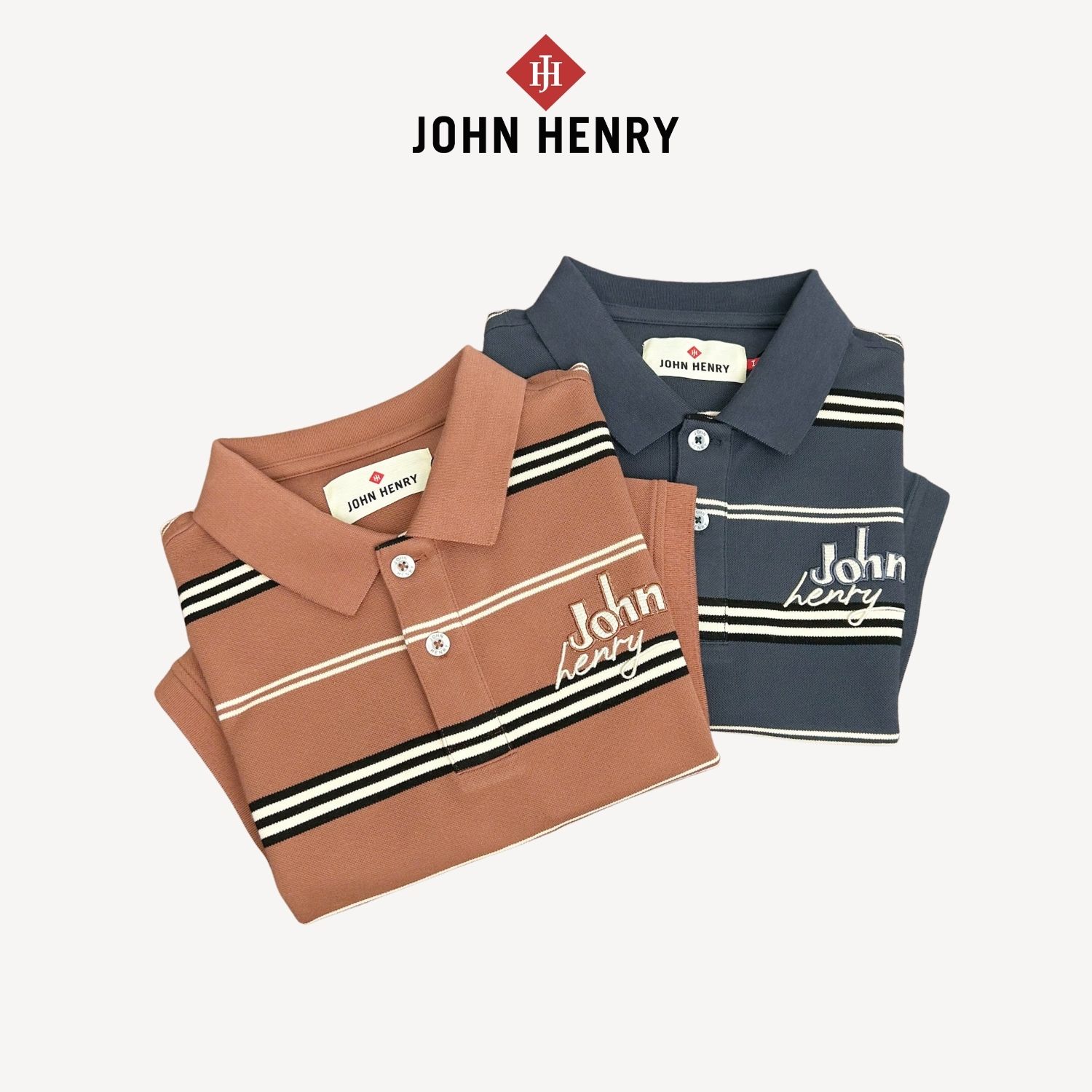 Áo Polo Nam Ngắn Tay John Henry Form Vừa KS25SS19P-SC
