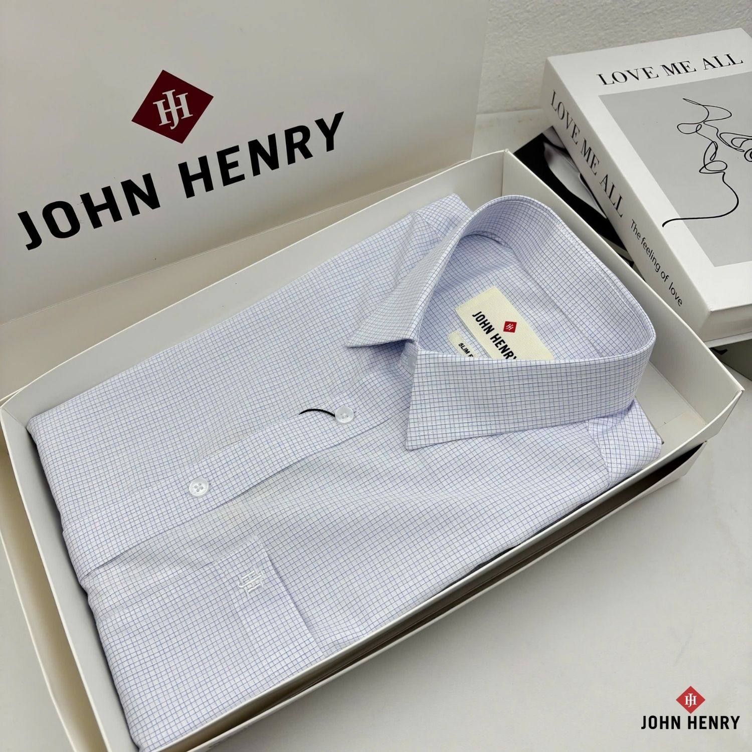 Áo Sơ Mi Nam Tay Dài John Henry Caro WS25FH94P-LDBB.