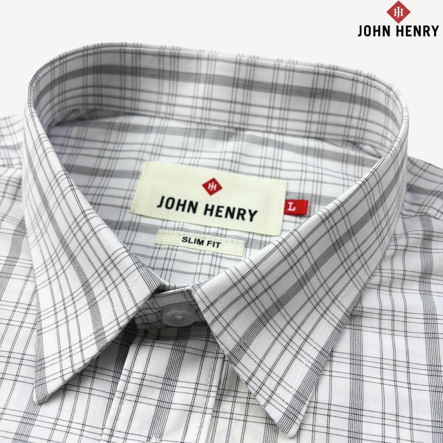 Áo Sơ Mi Nam Tay Ngắn John Henry Caro WS25SS40C-LDBB
