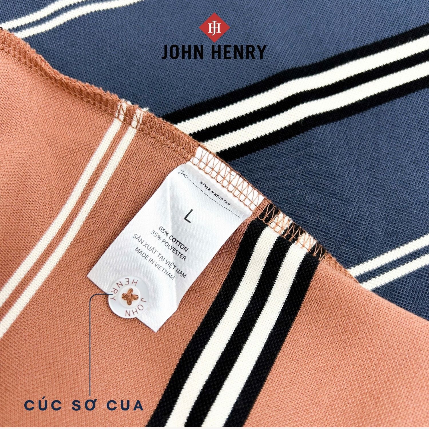 Áo Polo Nam Ngắn Tay John Henry Form Vừa KS25SS19P-SC