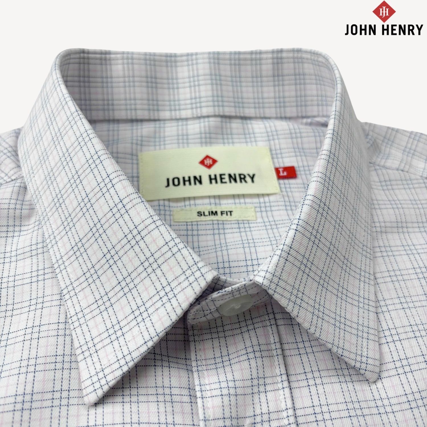 Áo Sơ Mi Nam Tay Ngắn John Henry Caro WS25SS32P-SDBB
