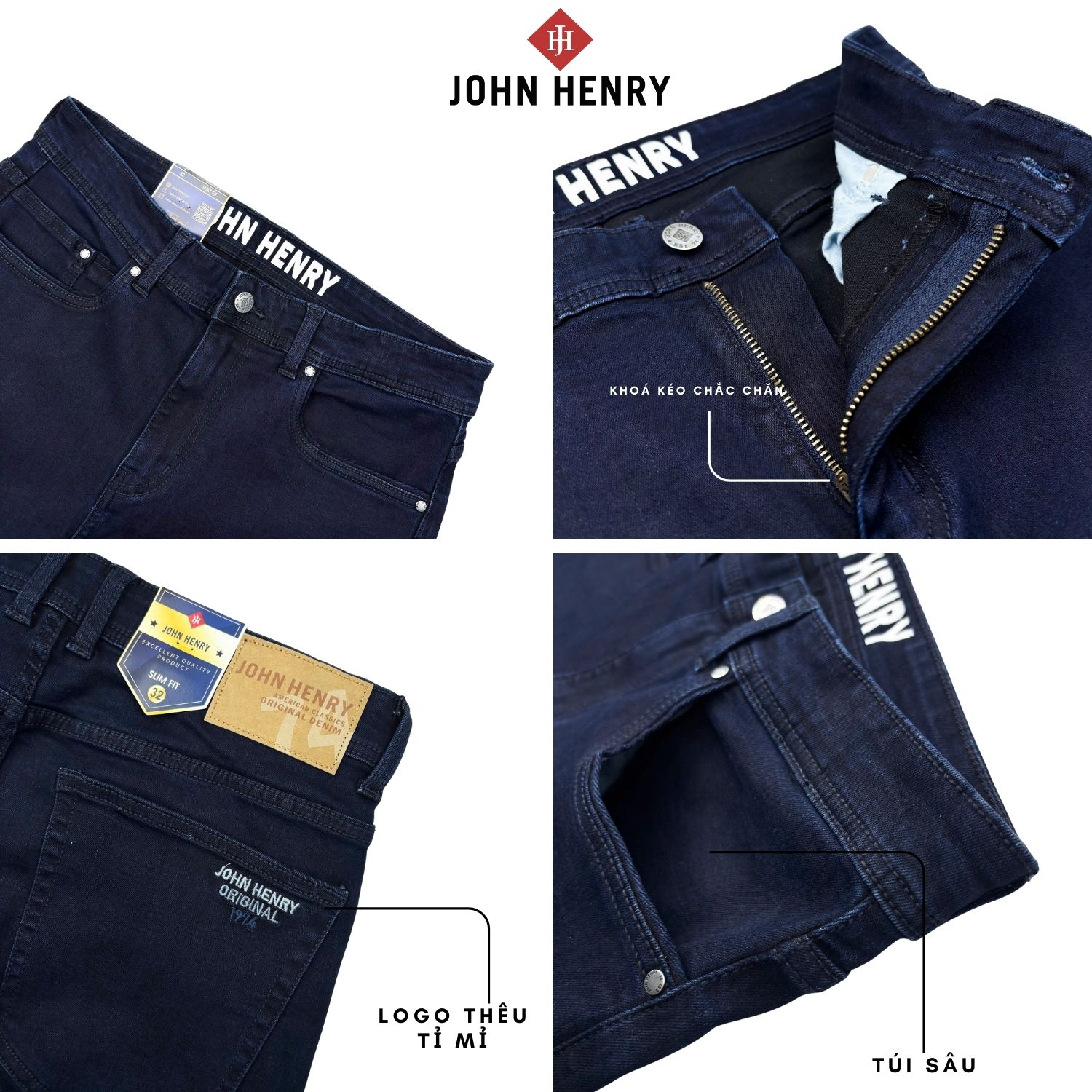 Quần Jeans Nam Form Ôm JN26SS01C-SL
