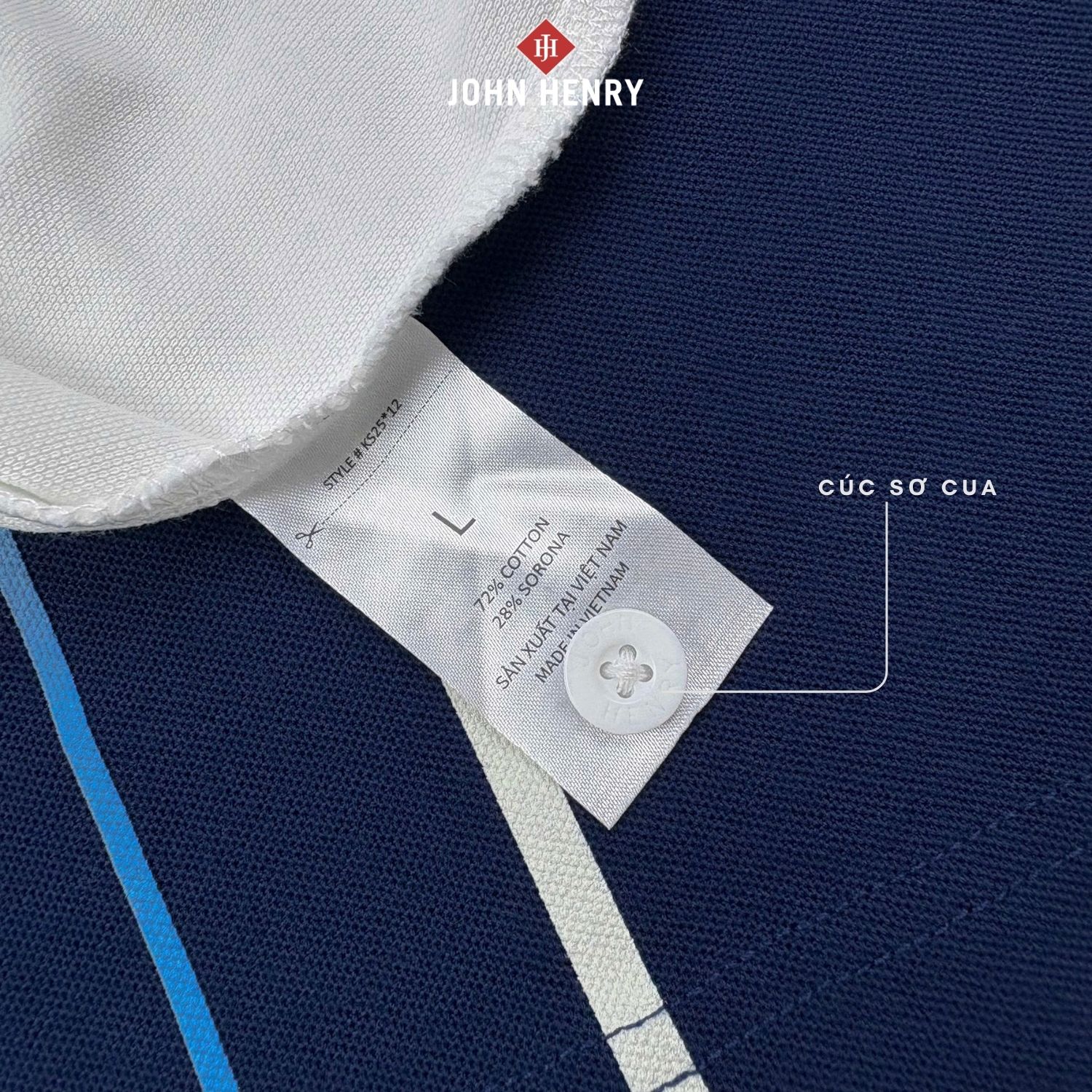 Áo Polo Nam Ngắn Tay John Henry  Form Vừa KS25SS12P-SC