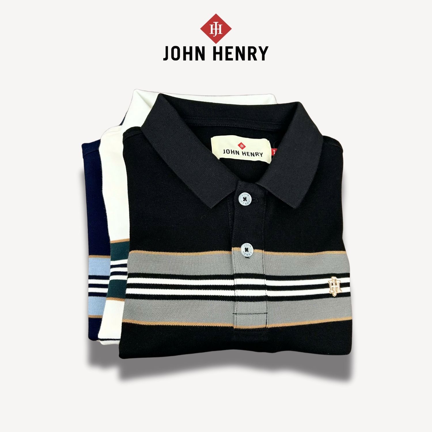 Áo Polo Nam Ngắn Tay John Henry Form Vừa KS25SS20P-SC