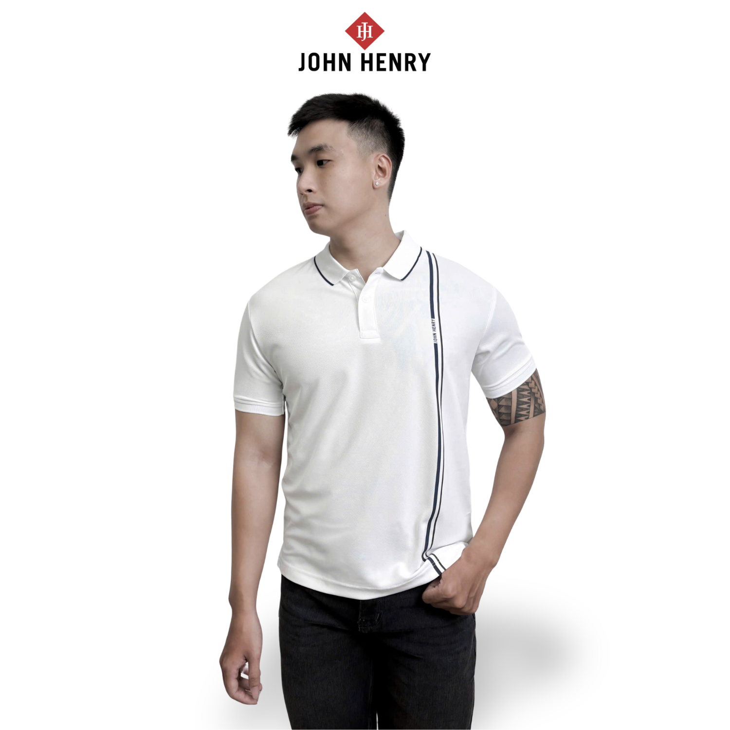 Áo Polo Nam Form Vừa Tay Ngắn KS25FH47C-SCWK