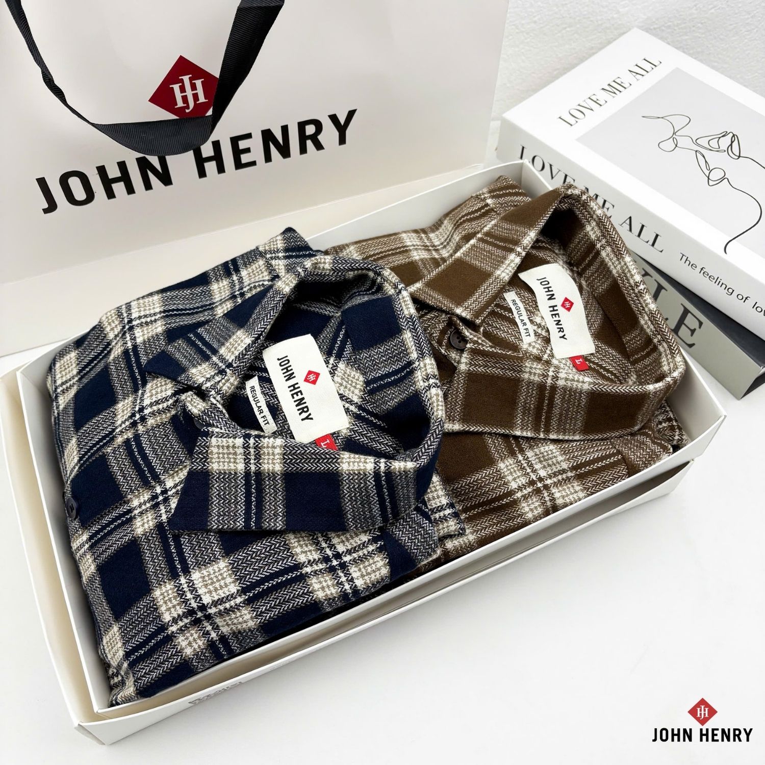 Áo sơ mi nam dài tay John Henry Form Vừa WS25FH102P-LCRG