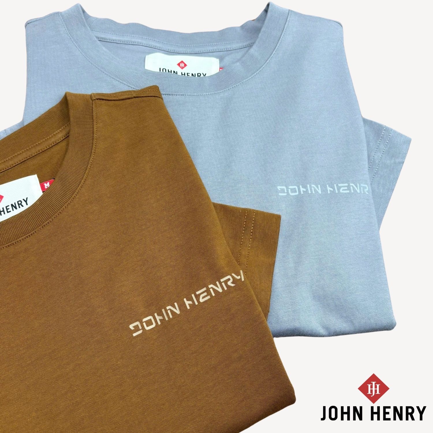 Áo Thun Nam John Henry tay ngắn, cổ tròn, chuẩn form TS25SS18P-RGUS