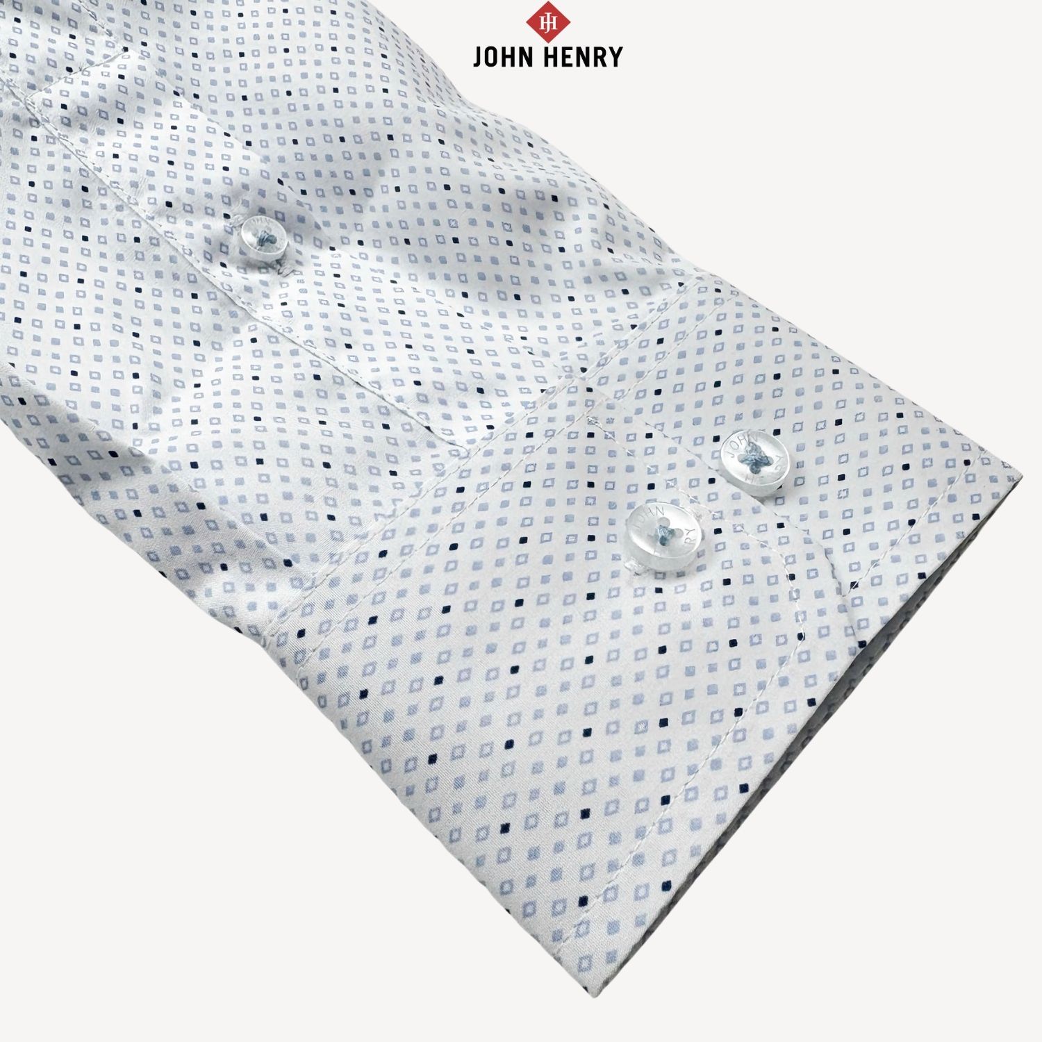 Áo Sơ Mi Nam Tay Dài Form Ôm Họa Tiết WS25SS59C-LD