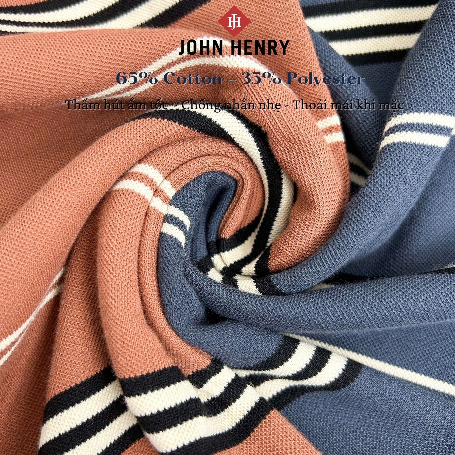 Áo Polo Nam Ngắn Tay John Henry Form Vừa KS25SS19P-SC