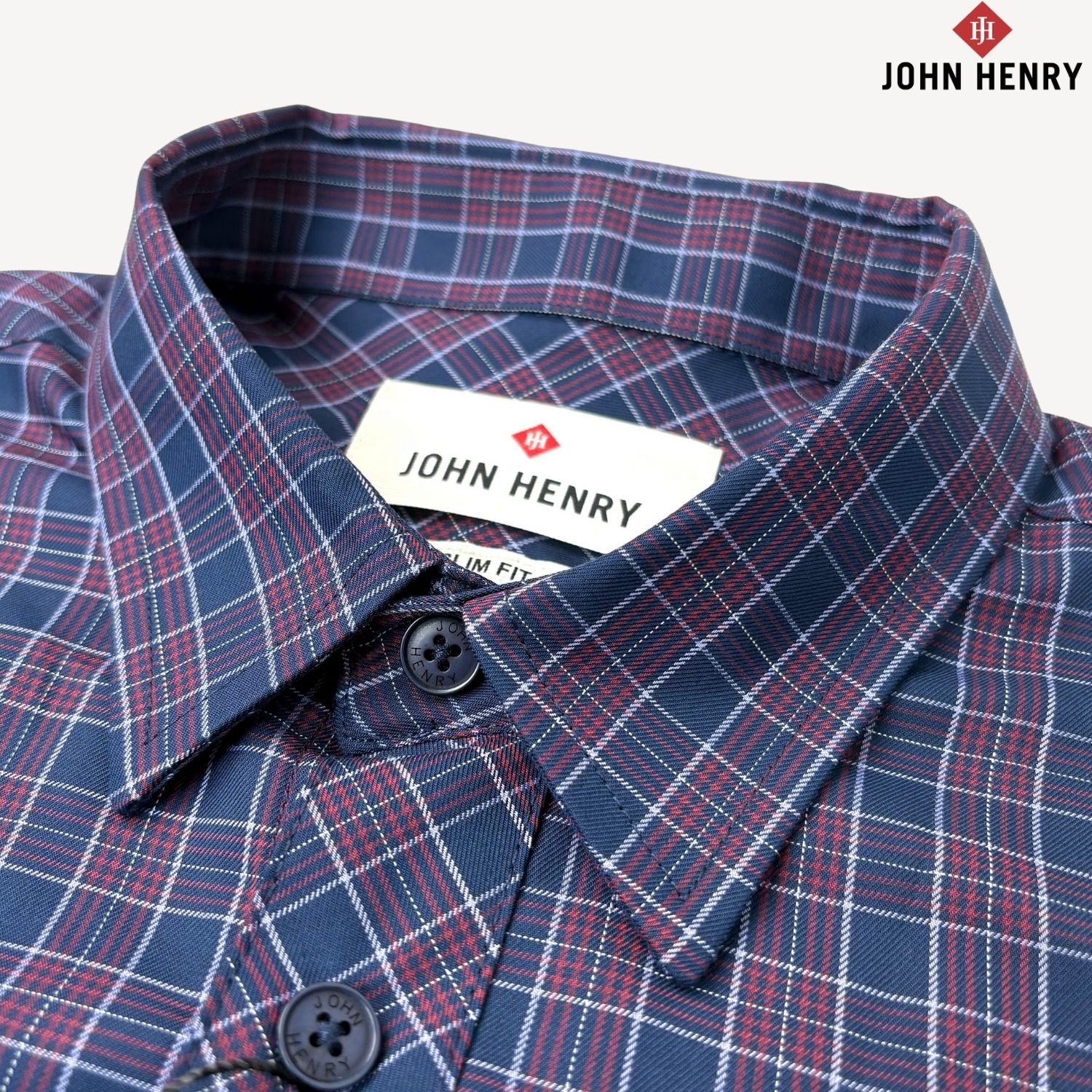 Áo Sơ Mi Nam Tay Ngắn John Henry Caro WS25SS31P-LCBB