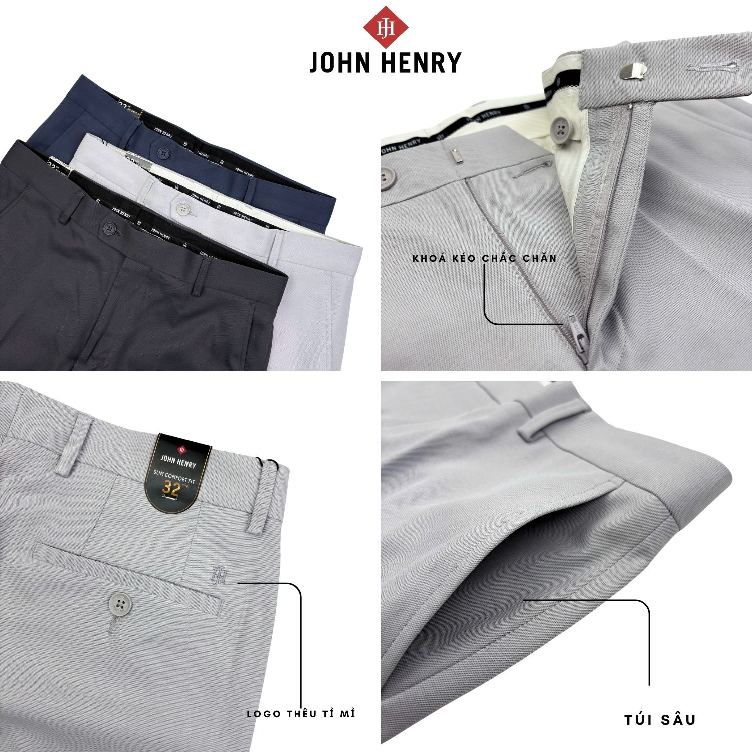 Quần Tây Nam Form Ôm Vừa DP25FH14P-NMSC