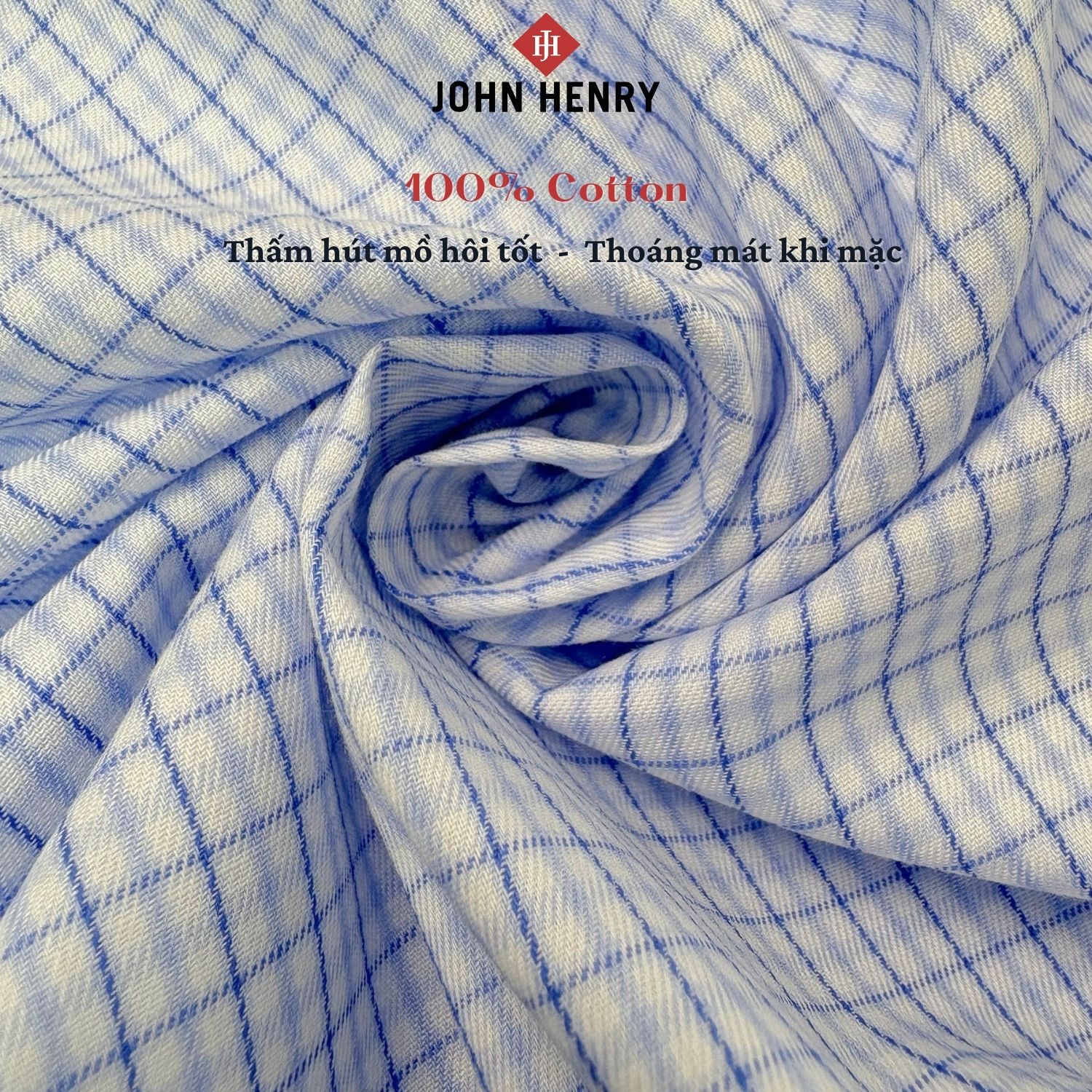 Áo Sơ Mi Nam Tay Ngắn John Henry Caro WS25SS61T-LD