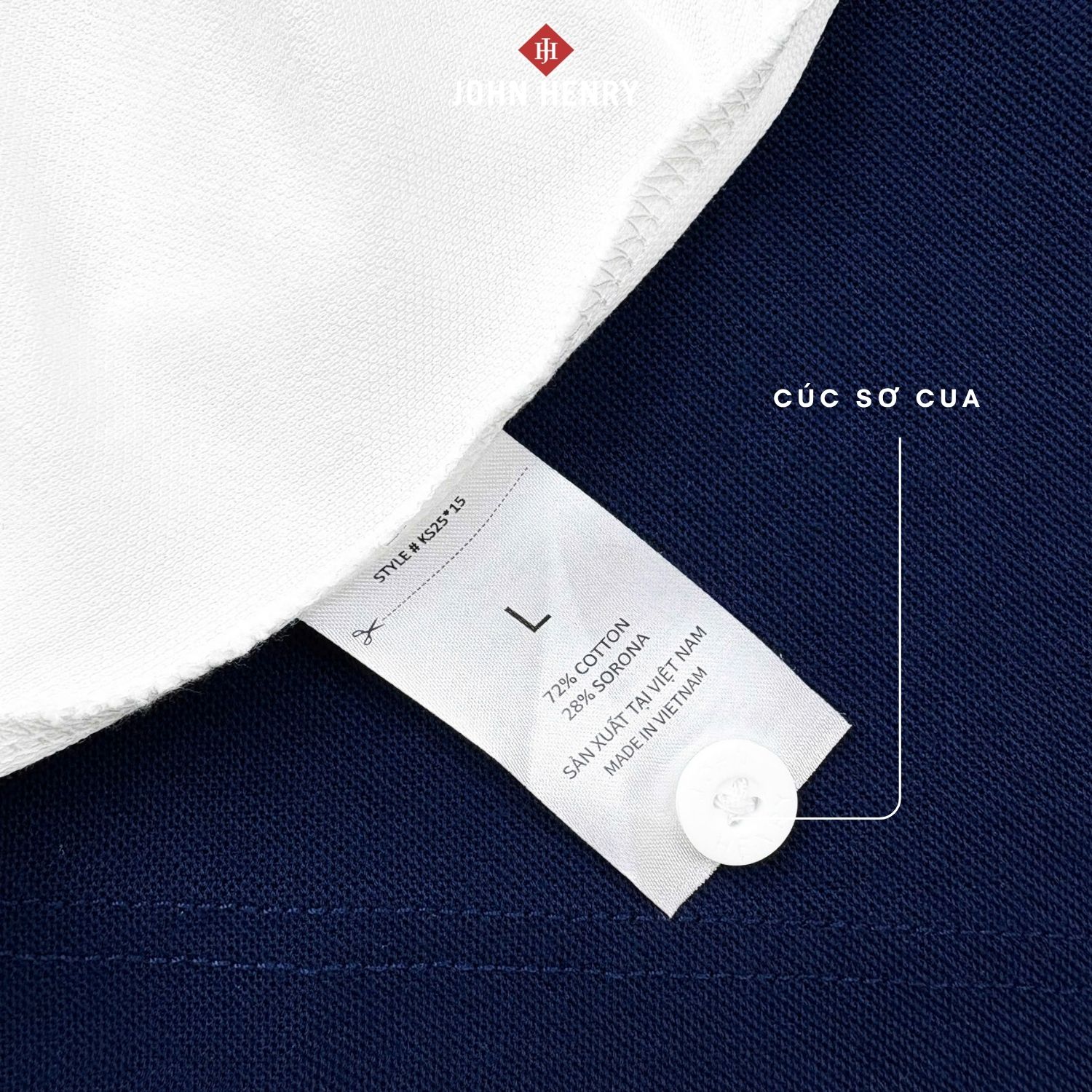 Áo Polo Nam Ngắn Tay John Henry  Form Vừa KS25SS15C-SC