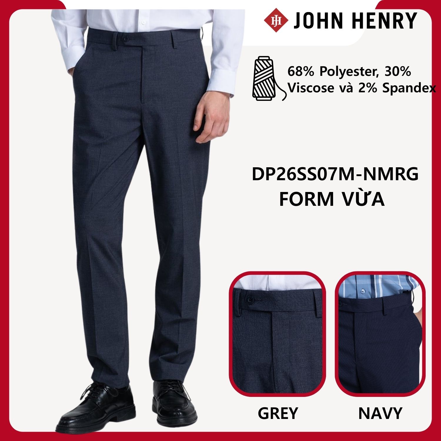 Quần Tây Nam Form Vừa DP26SS07M-NMRG