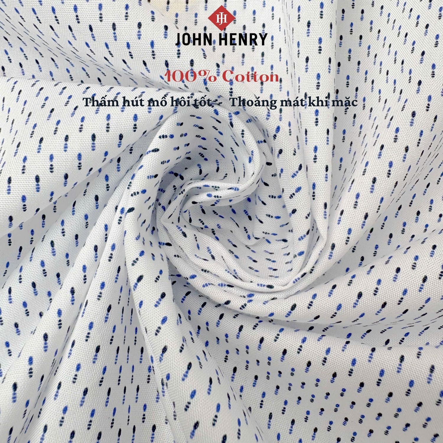 Áo Sơ Mi Nam Ngắn Tay John Henry Form Vừa WS25SS52T-CF
