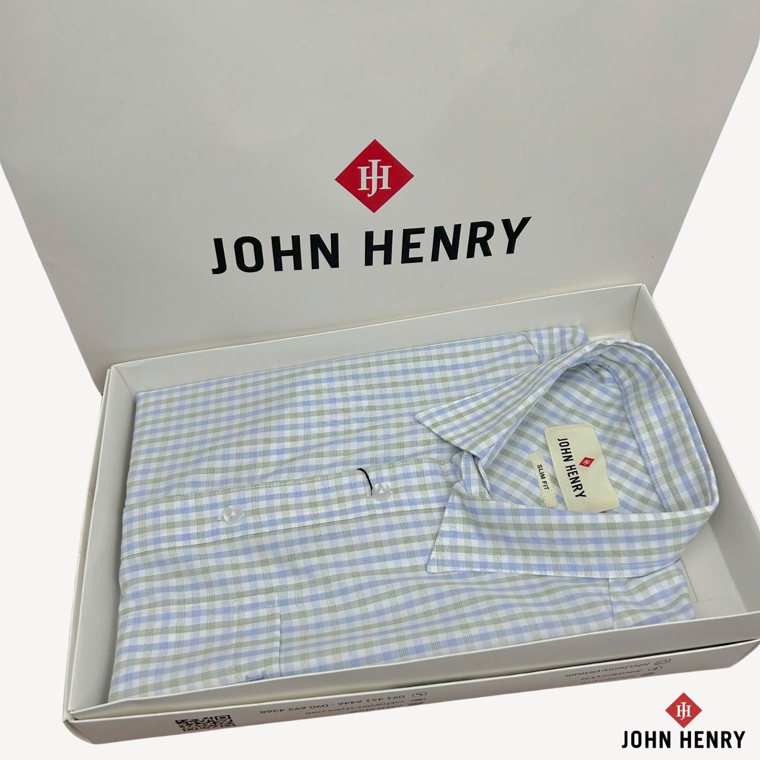 Áo Sơ Mi Nam Tay Ngắn John Henry Caro WS25SS38C-SCBB