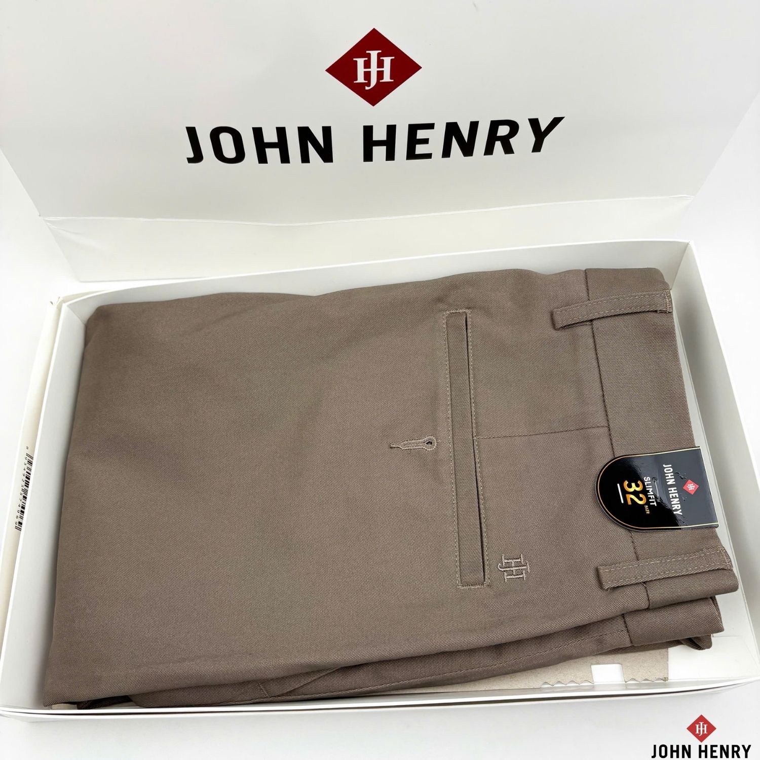 Quần Kaki Nam John Henry KP25FH16T-NMSL - Slim Fit - Form Ôm