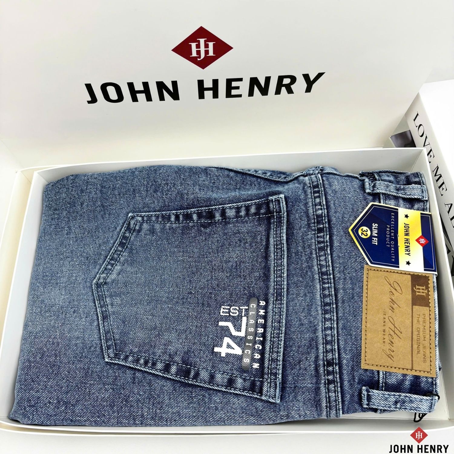 Quần Jeans Nam Form Ôm JN25FH45P-SL