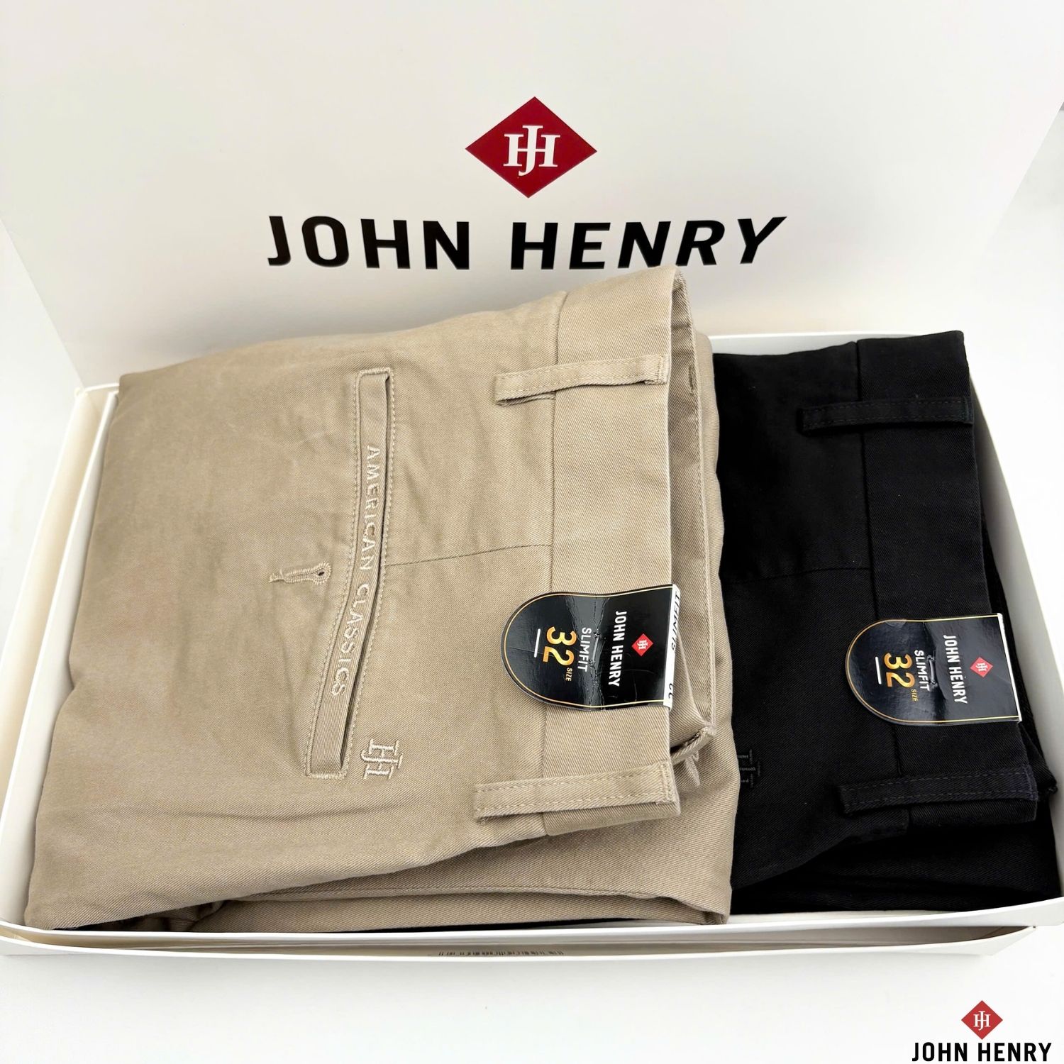 Quần Kaki Nam John Henry KP25FH19T-NMSL - Slim Fit - Form Ôm