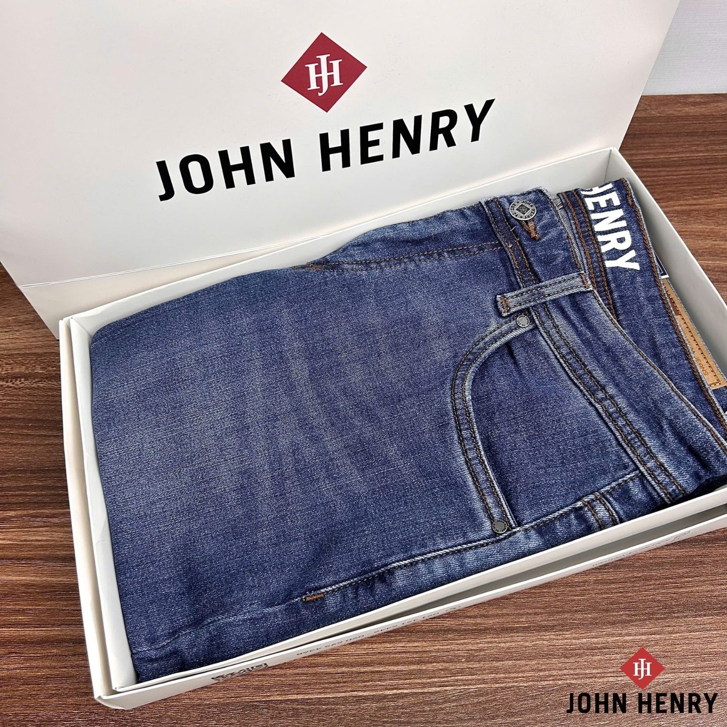 Quần Jean Dài Nam John Henry Form Vừa JN25SS15C-RG - Regular