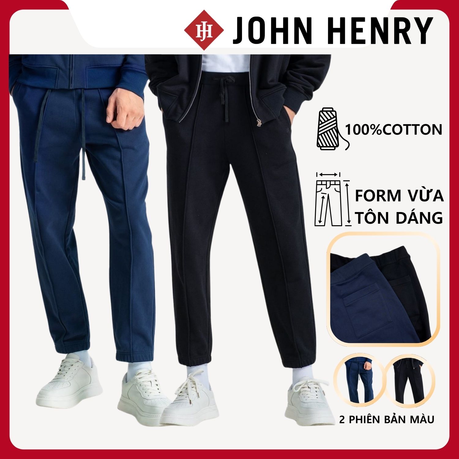 Quần Jogger Nam Cá Tính KP25FH21T-NM