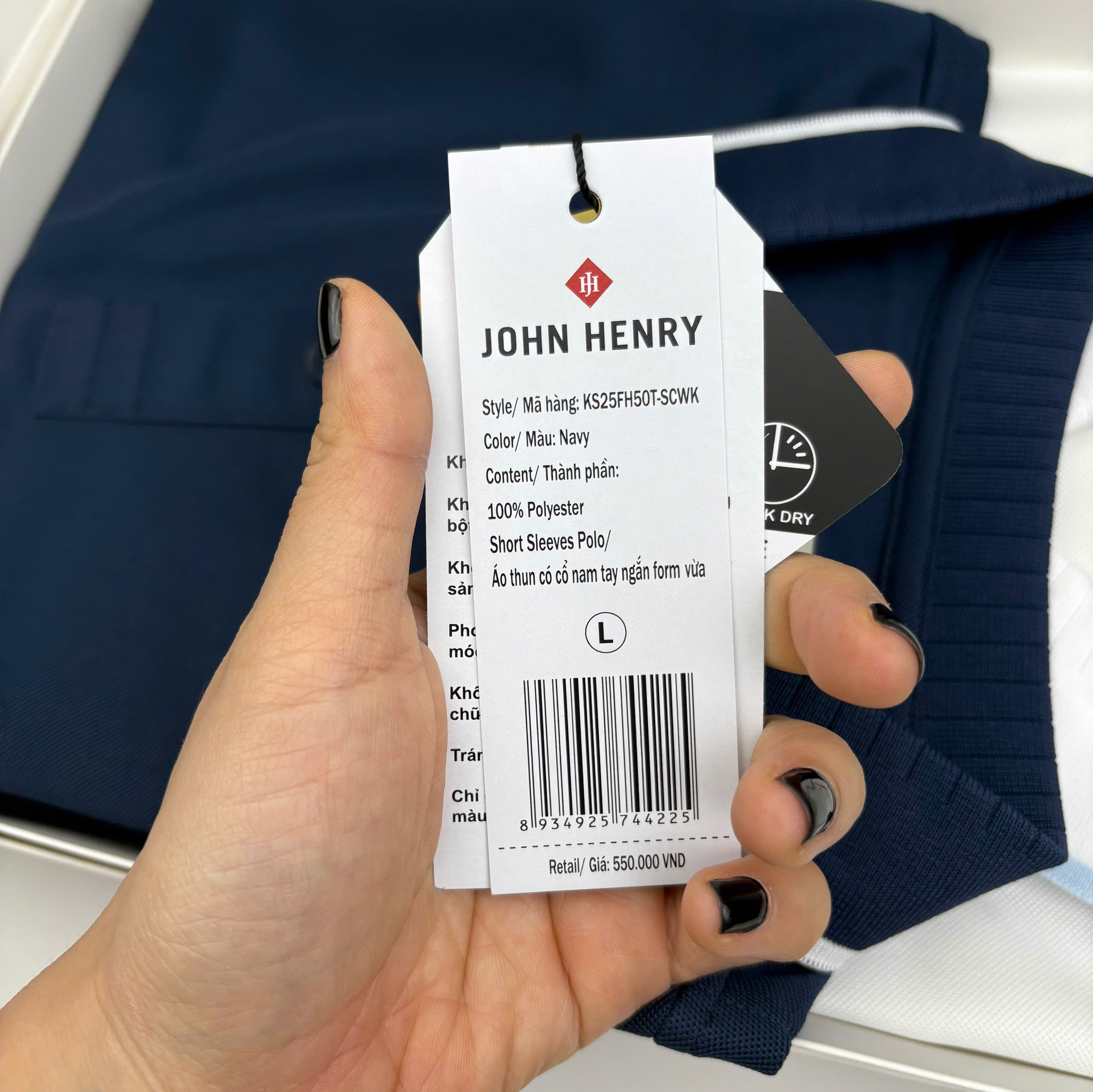 Áo Polo Nam Form Ôm Tay Ngắn KS25FH50T-SCWK