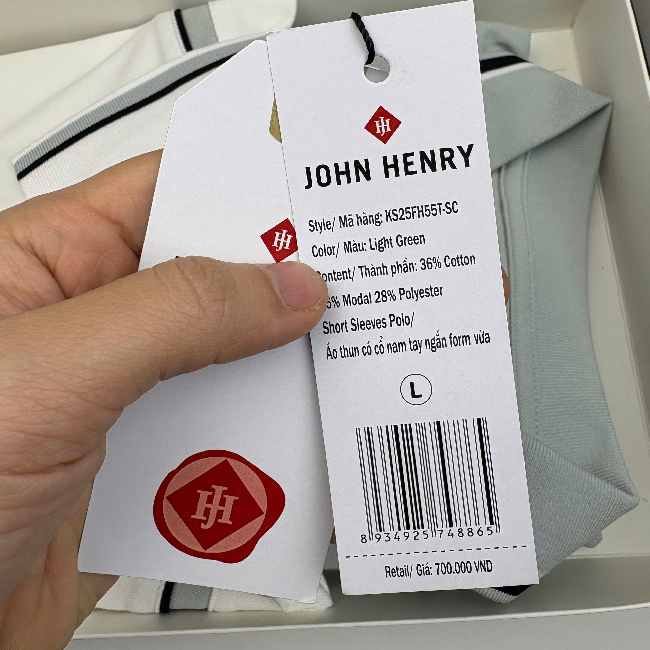 Áo Polo Nam Form Ôm Tay Ngắn KS25FH55T-SC