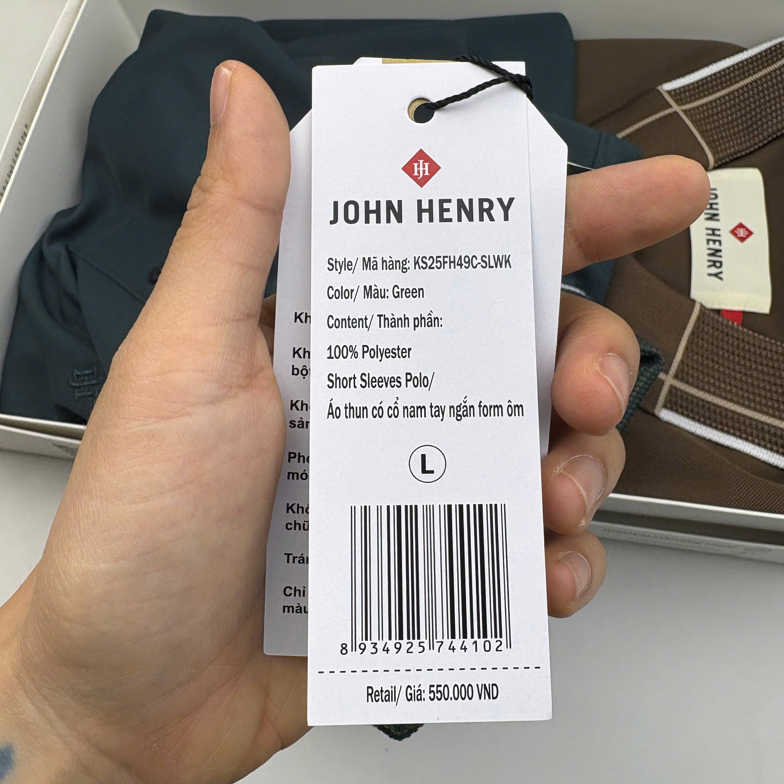 Áo Polo Nam Form Ôm Tay Ngắn KS25FH49C-SLWK