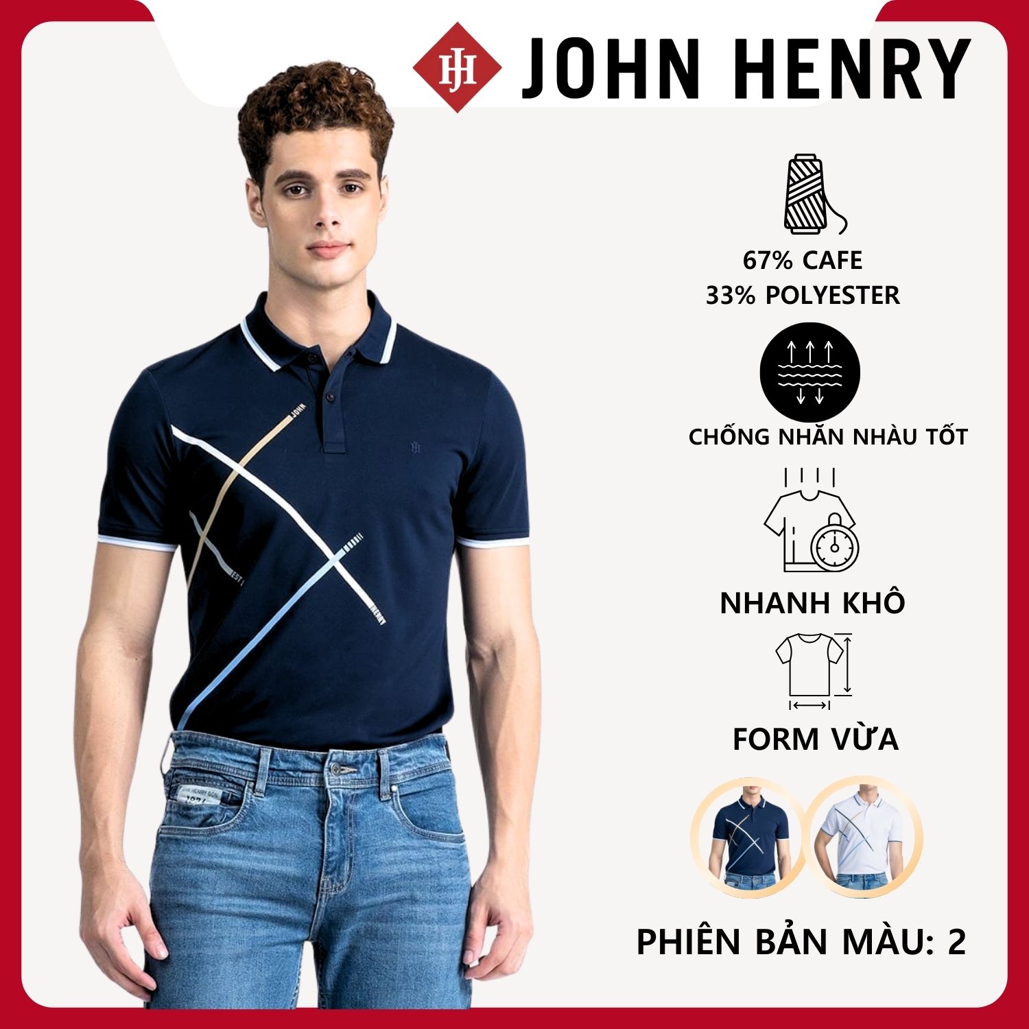 Áo Polo Nam Form Vừa Tay Ngắn KS26SS01T-SCCA