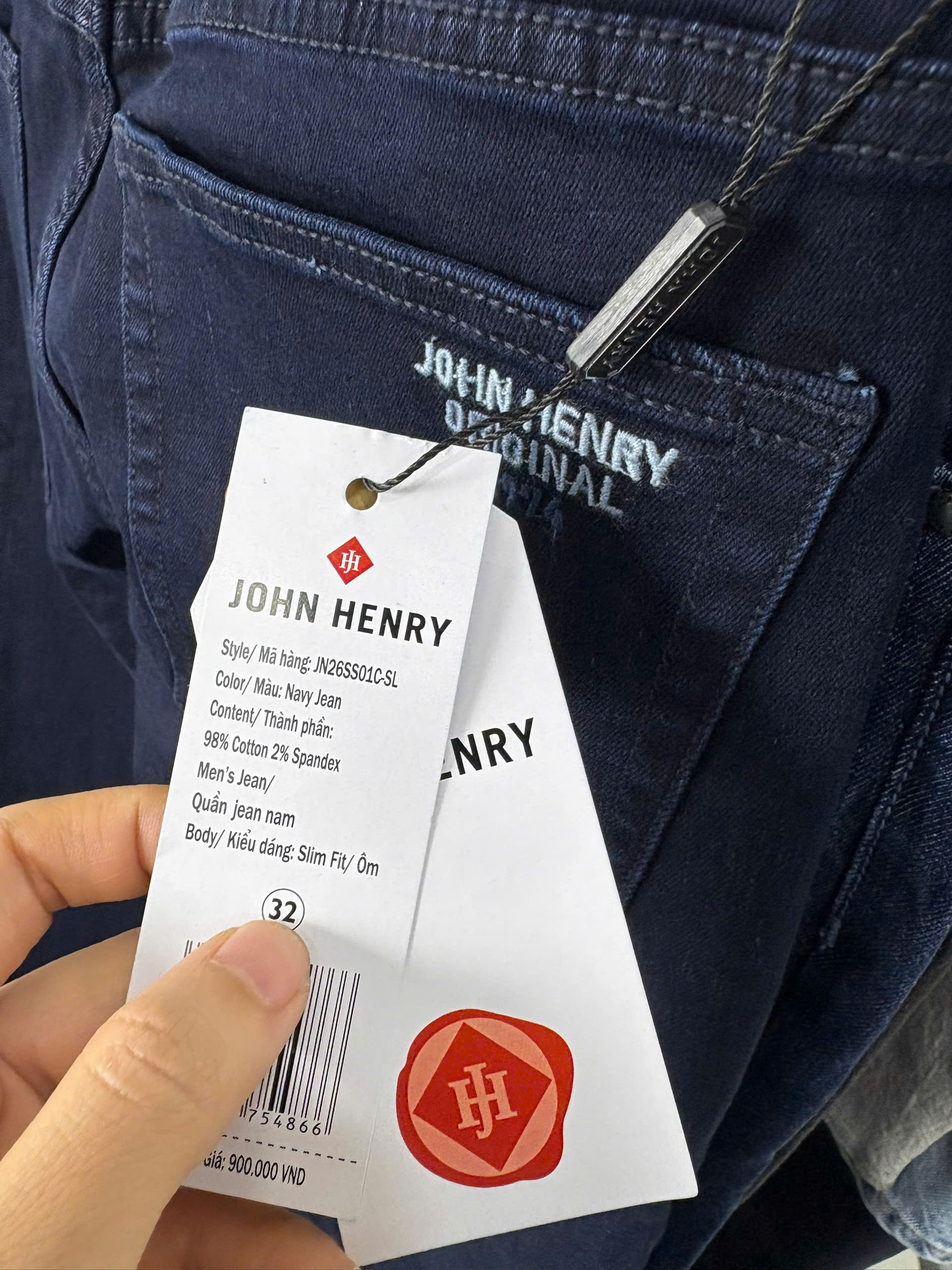 Quần Jeans Nam Form Ôm JN26SS01C-SL