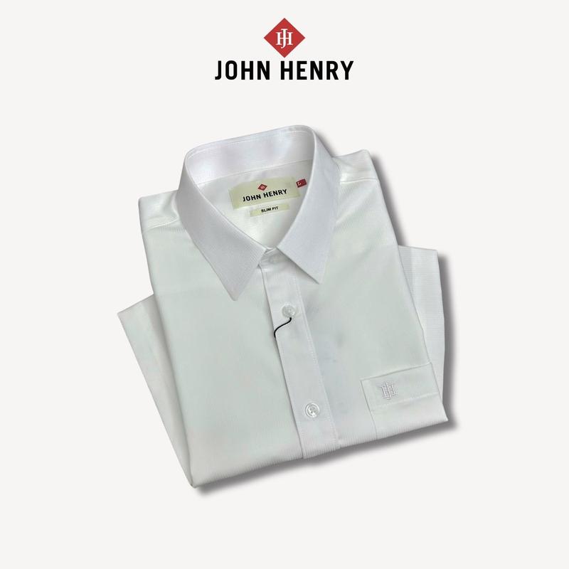 Áo Sơ Mi Nam Tay Ngắn John Henry lịch lãm WS25FH73P-SDBBEX