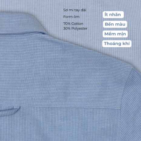 Áo Sơ Mi Tay Dài Form Ôm WS26SS29P-LC