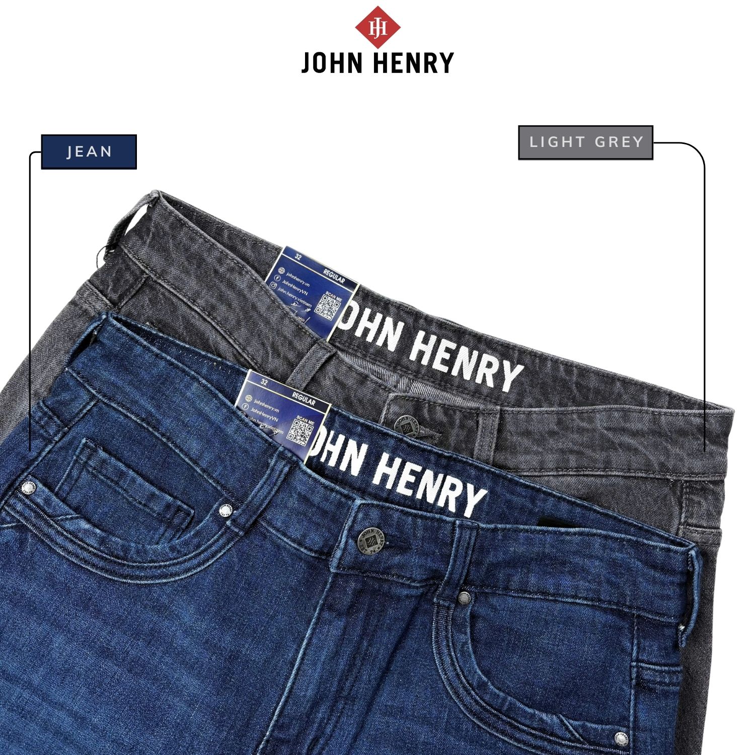 Quần Jeans Nam Form Vừa JN25SS33P-RG