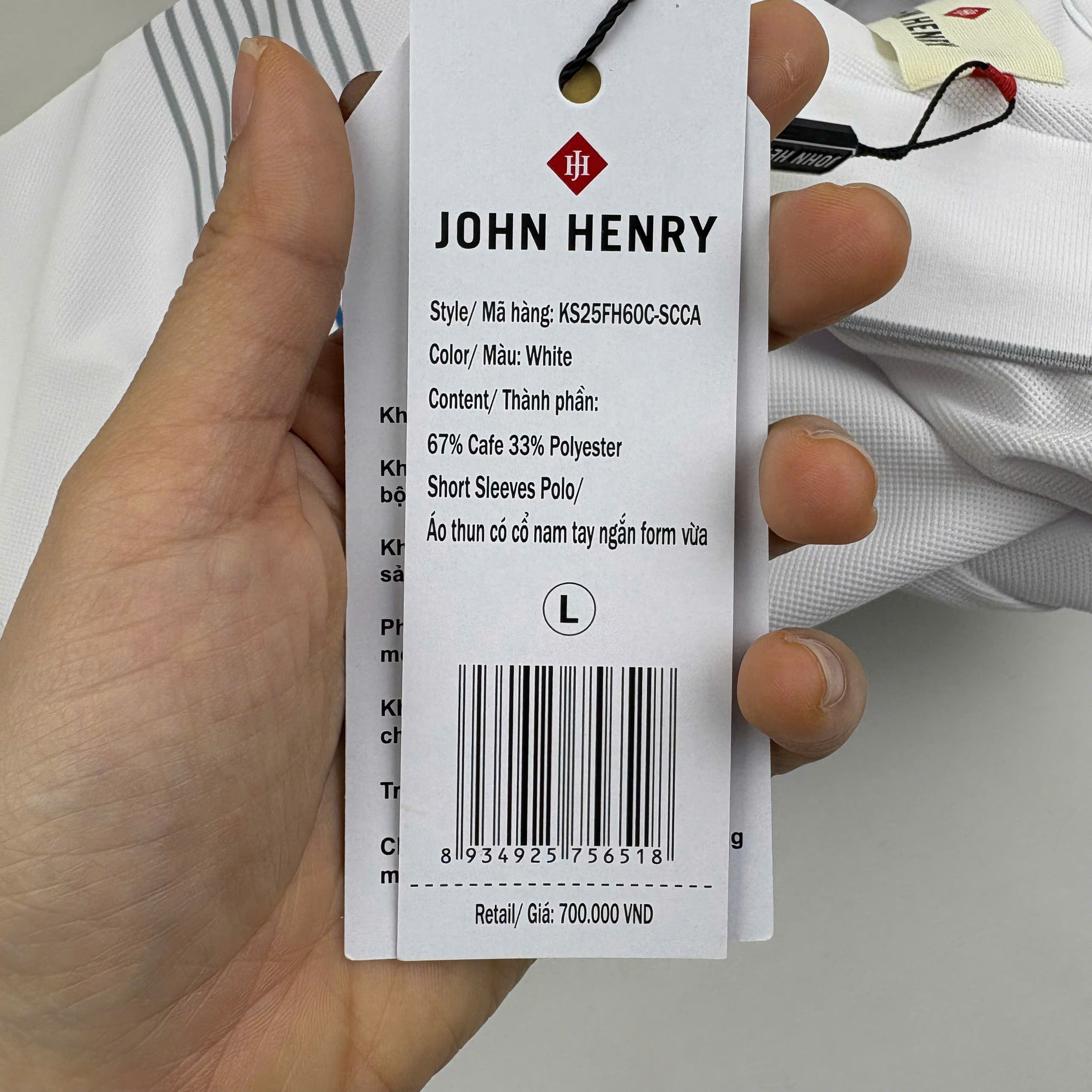 Áo Polo Nam Form Vừa Tay Ngắn KS25FH60C-SCCA