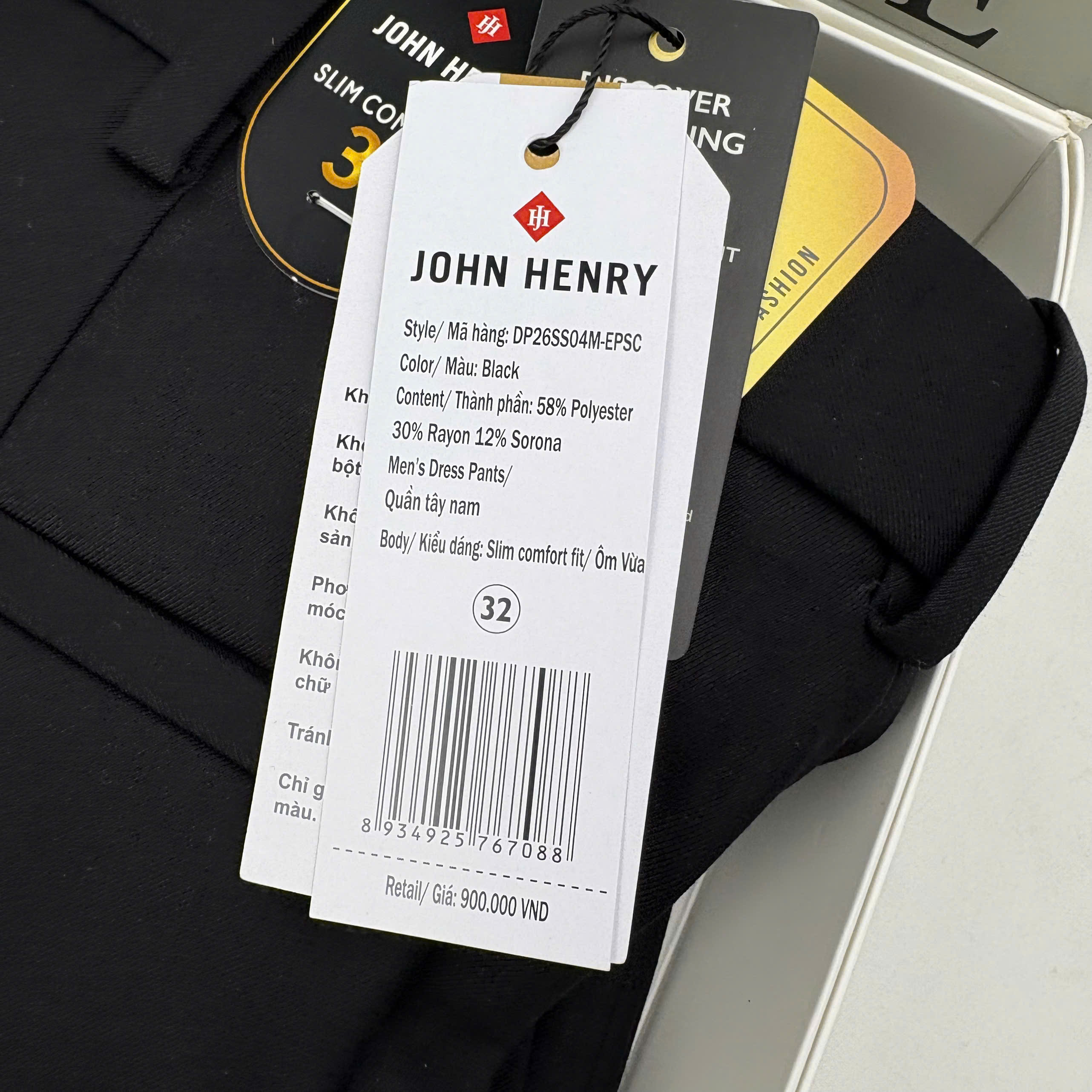 Quần Tây Nam Form Ôm Vừa DP26SS04M-EPSC