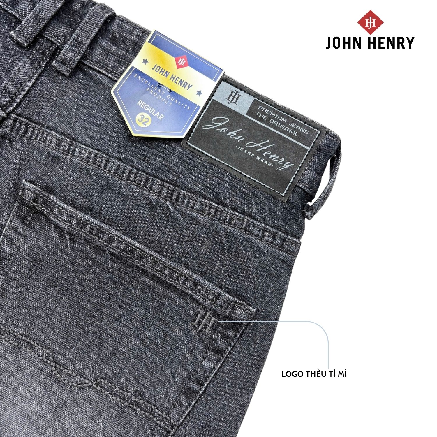 Quần Jeans Nam Form Vừa JN25SS33P-RG
