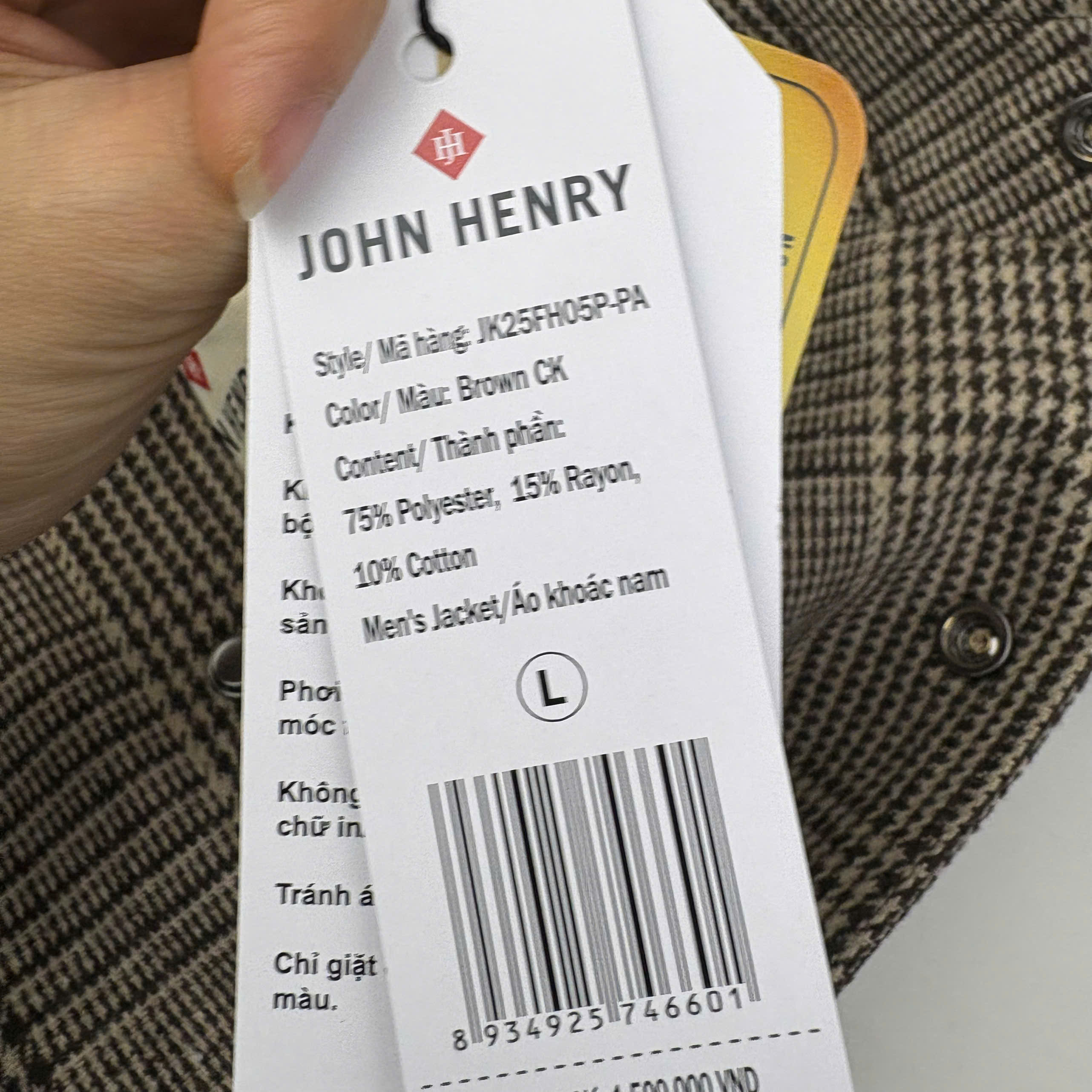 Áo Khoác Nam Thời Trang JK25FH05P-PA