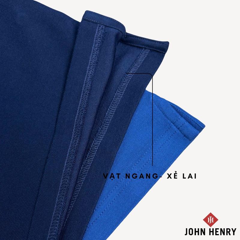 Áo Polo Nam Ngắn Tay John Henry Form Vừa Tay Ngắn KS25SS22T-SC