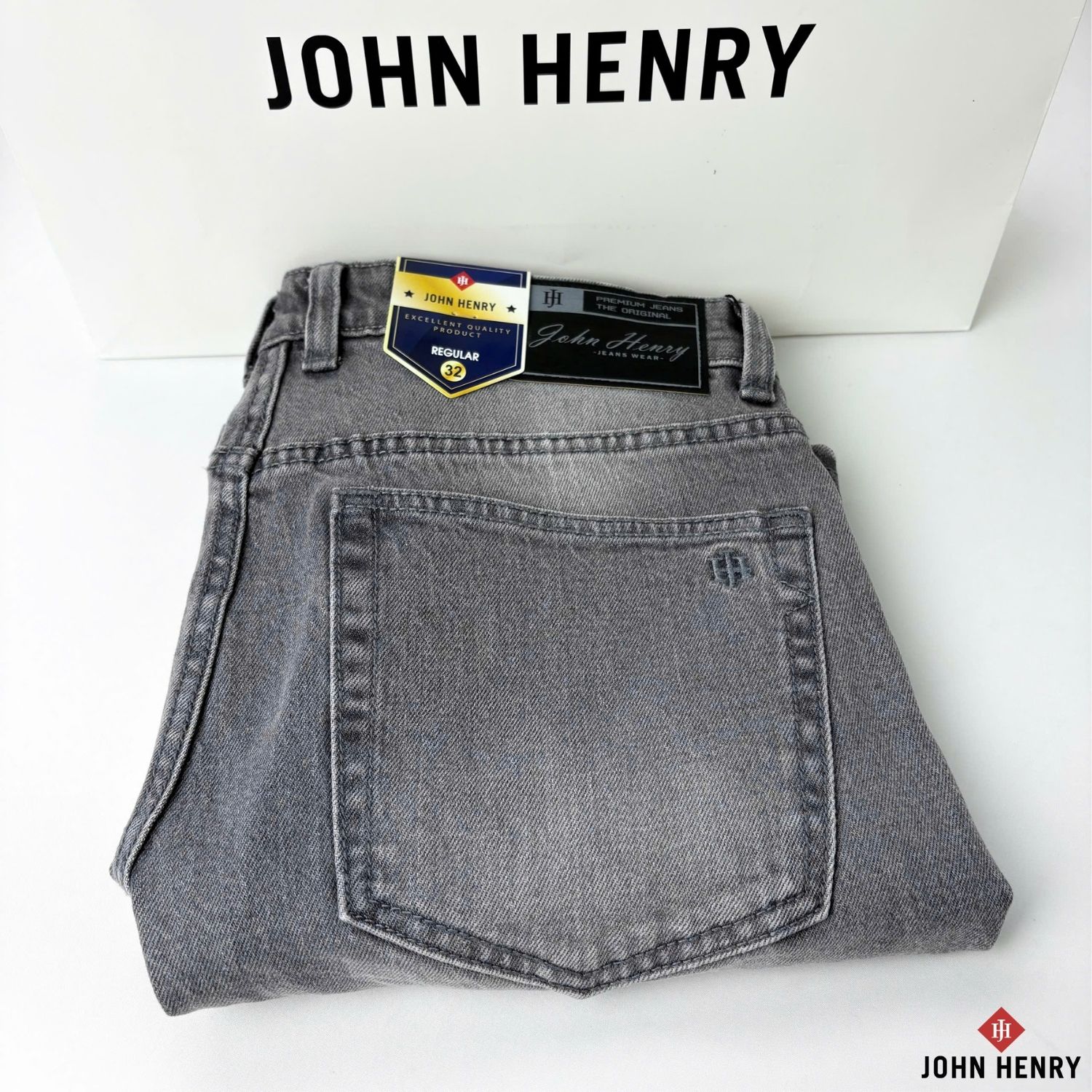 Quần Short Jean Nam John Henry Trẻ Trung Năng Động SP25FH21T-AKJN