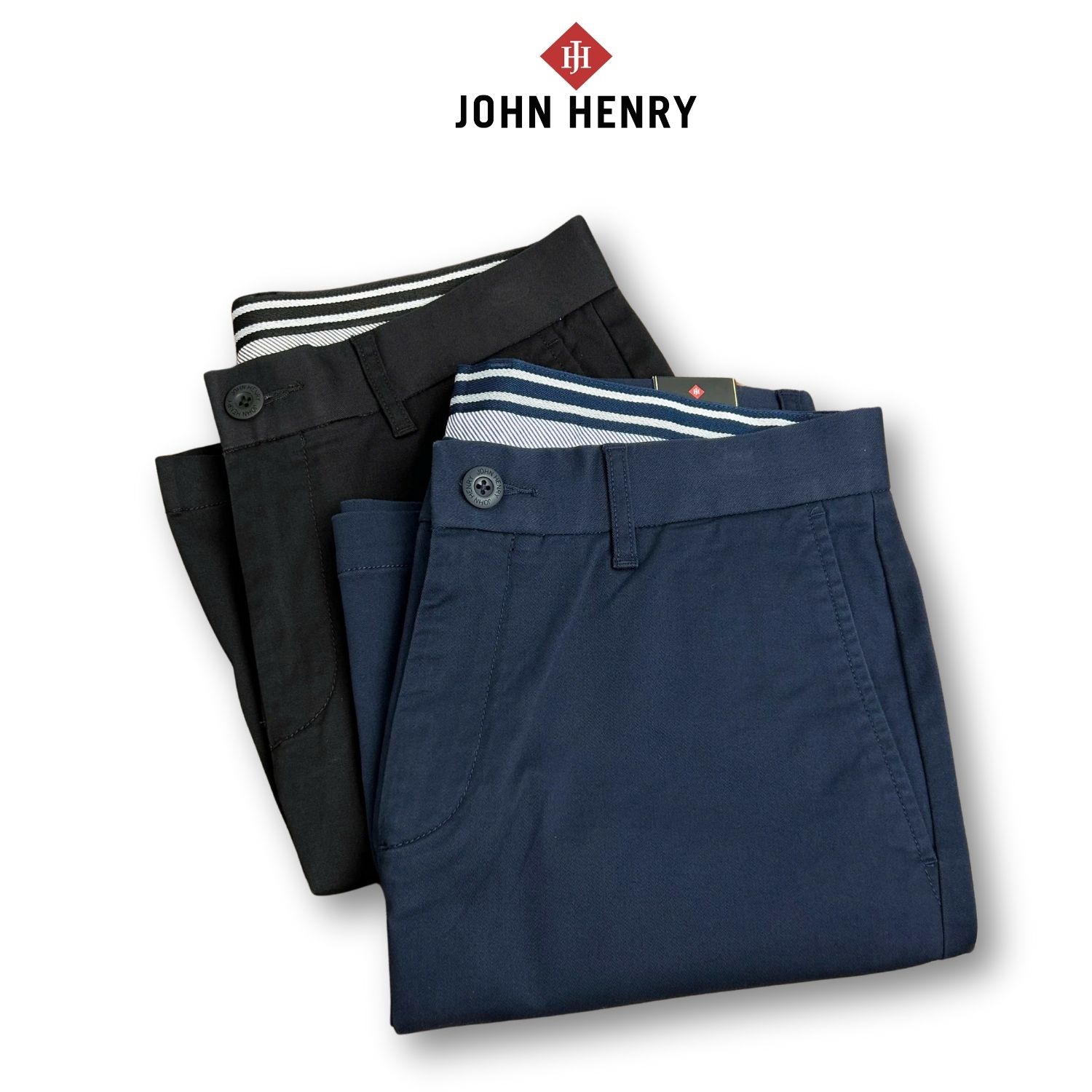 Quần Short Kaki Nam John Henry độ dài trên gối SP25SS01C-AK