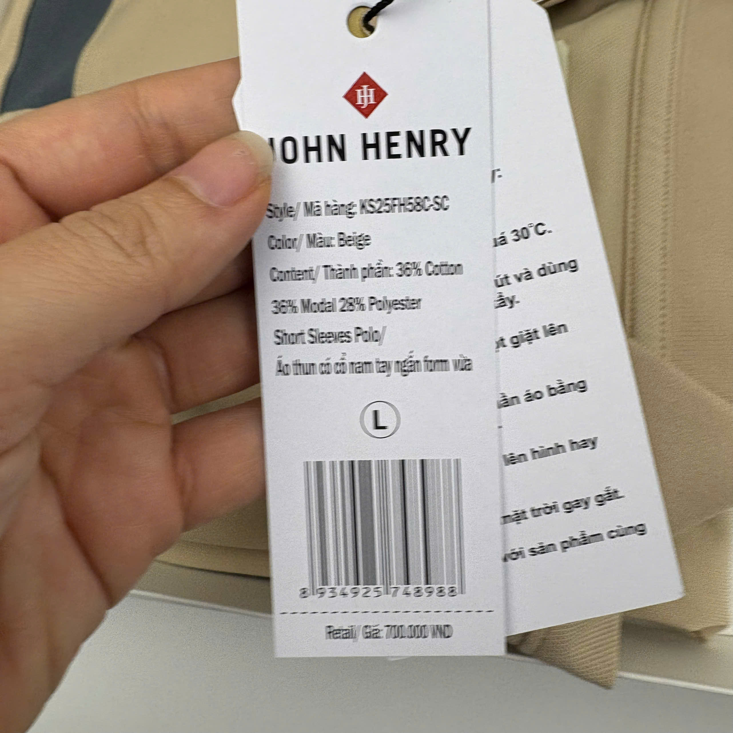 Áo Polo Nam Form Ôm Tay Ngắn KS25FH58C-SC